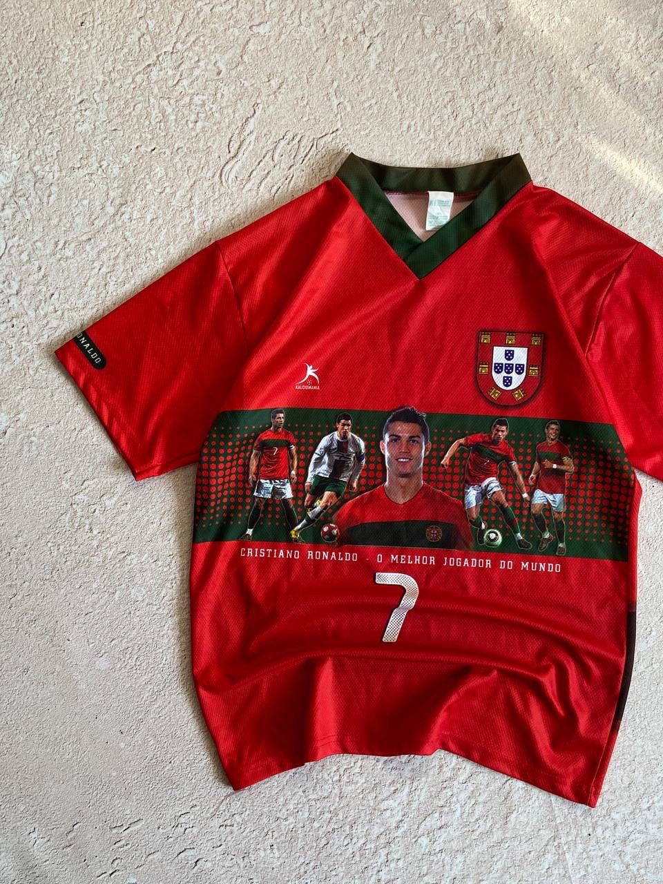 Japanese Brand × Vintage Ronaldo Portugal distressed jersey soccer Size US S / EU 44-46 / 1 - 3 Thumbnail