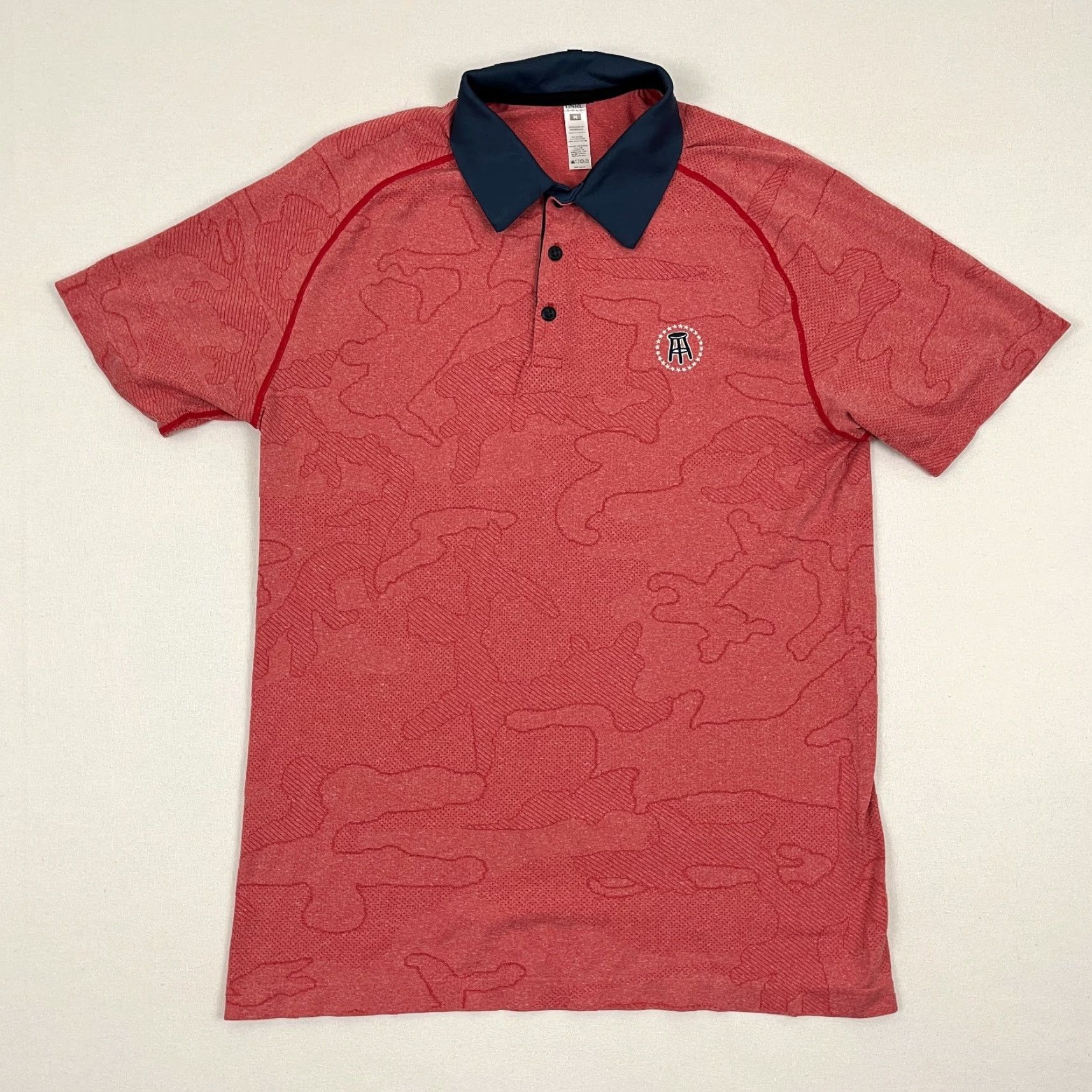 Vintage UNRL Polo Shirt Mens M Red Camo Barstool Sports Active Golf Performance Preppy Size US M / EU 48-50 / 2 - 3 Thumbnail