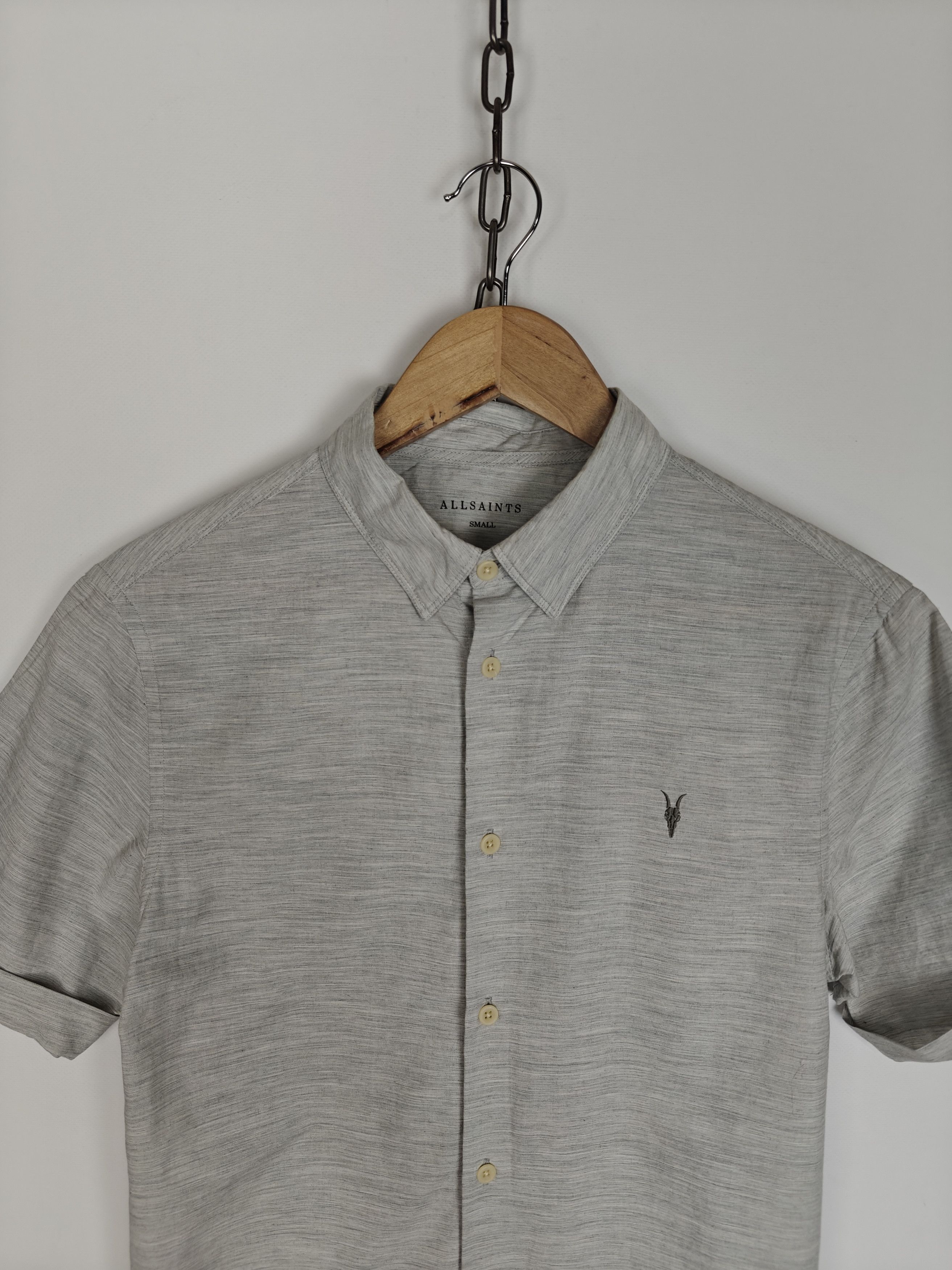 Allsaints Allsaints Avila SS Shirt Small Logo Gray size S Size US S / EU 44-46 / 1 - 2 Thumbnail