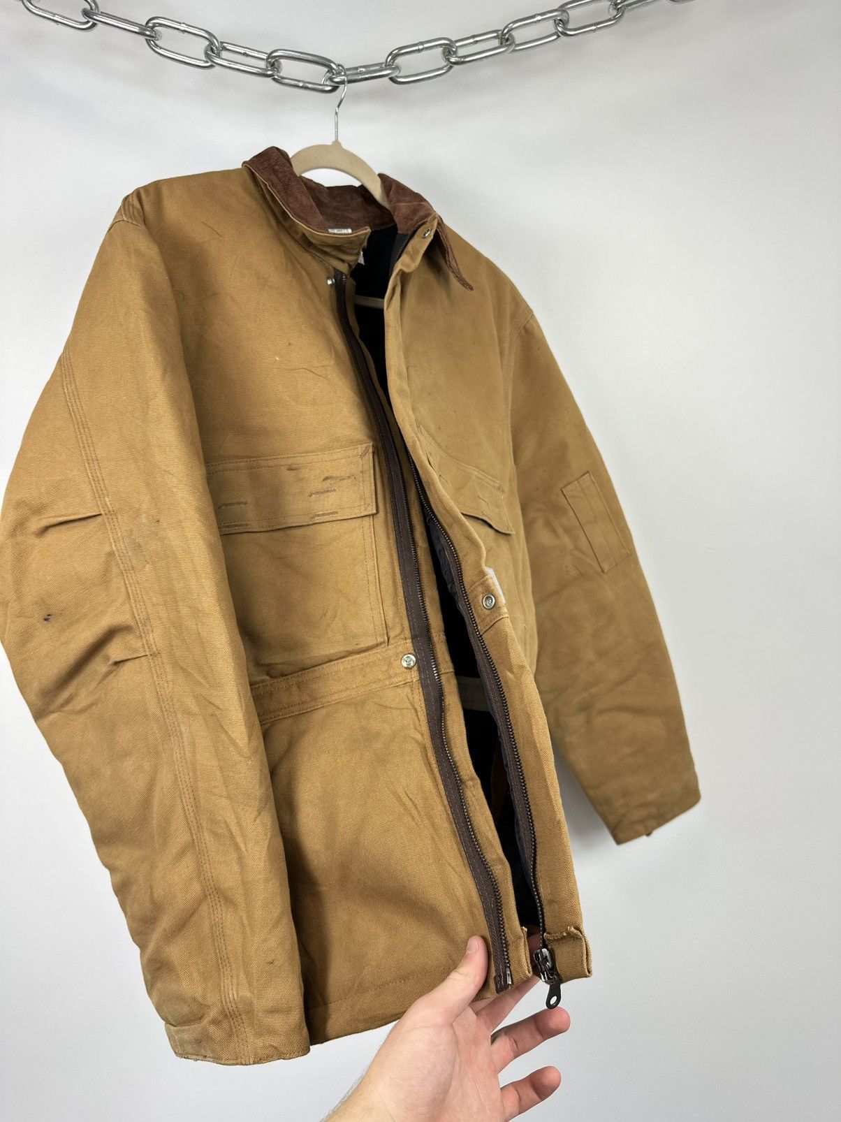 Carhartt Vintage 90s Carhartt USA Lined Utility Arctic Detroit Jacket Size US L / EU 52-54 / 3 - 17 Thumbnail
