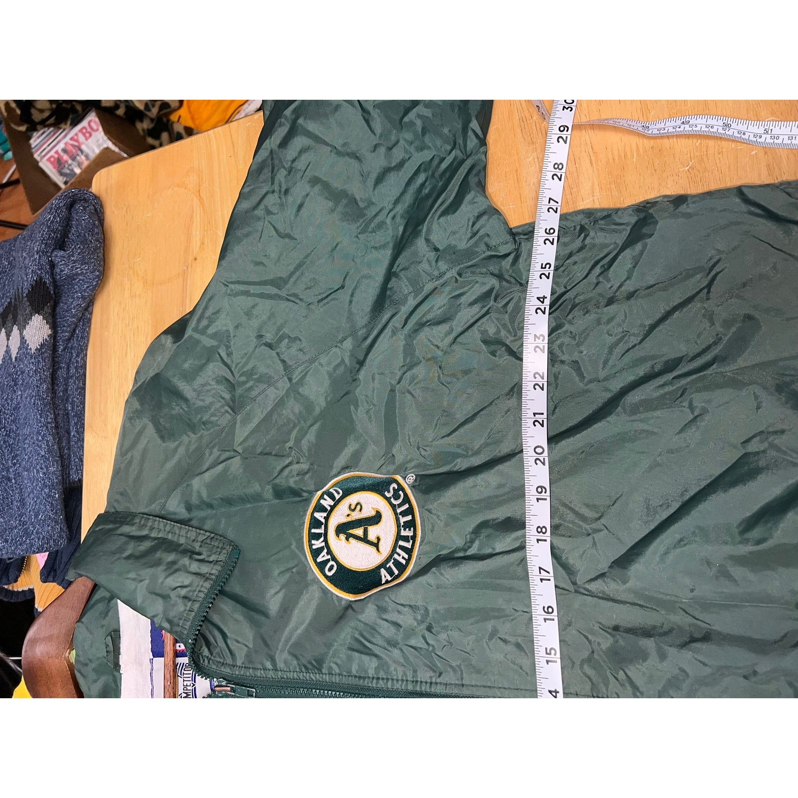 MLB Vintage MLB Oakland Athletics Jacket Bomber Green Baseball X Size US XL / EU 56 / 4 - 11 Thumbnail