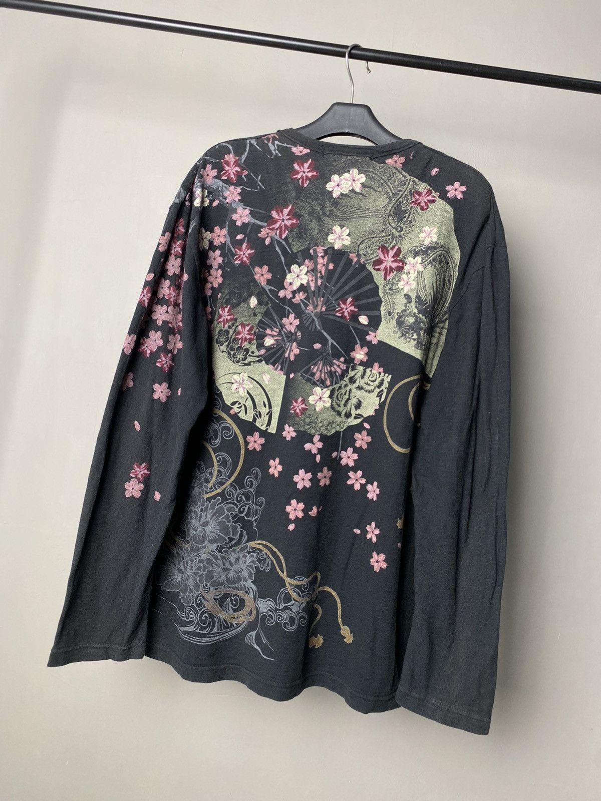 Japanese Brand × Vintage Karakuri Sukajan Sakura Longsleeve Size US L / EU 52-54 / 3 - 8 Thumbnail