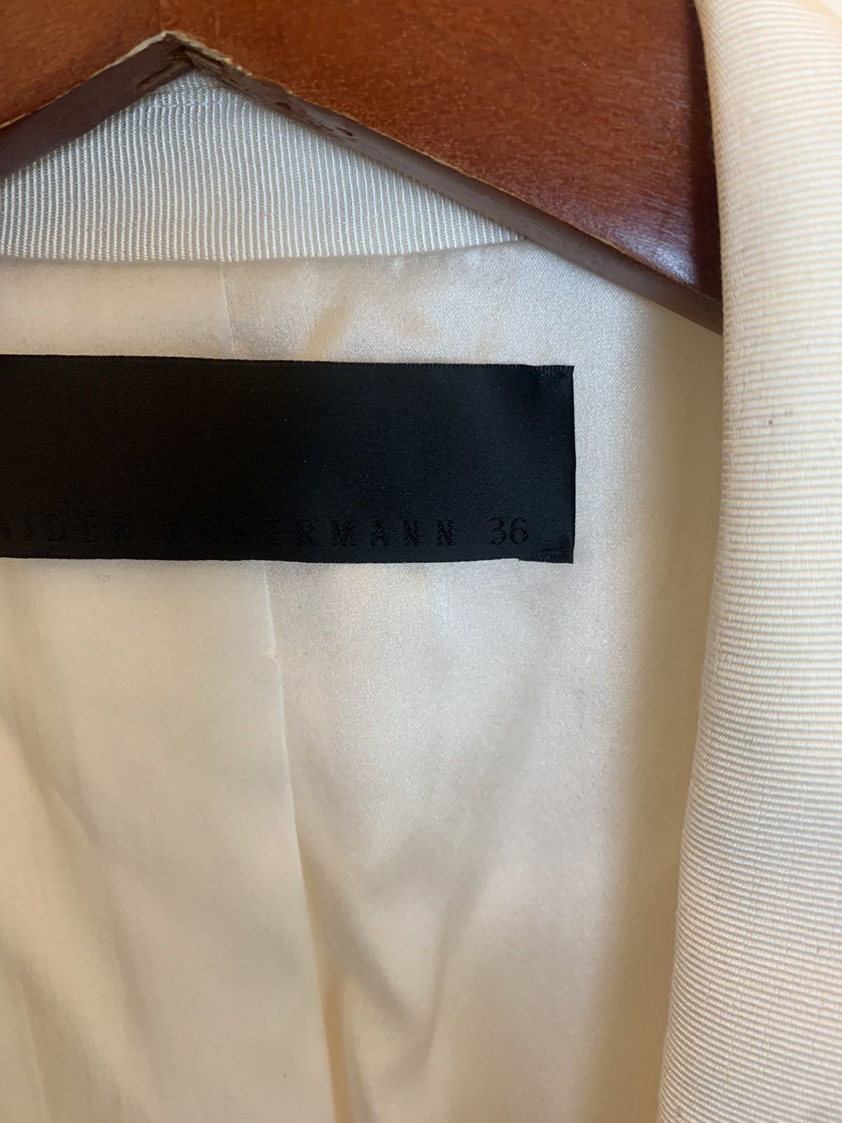 Haider Ackermann Haider Ackermann Ivory Silk Sample Blazer Size XS / US 0-2 / IT 36-38 - 6 Thumbnail