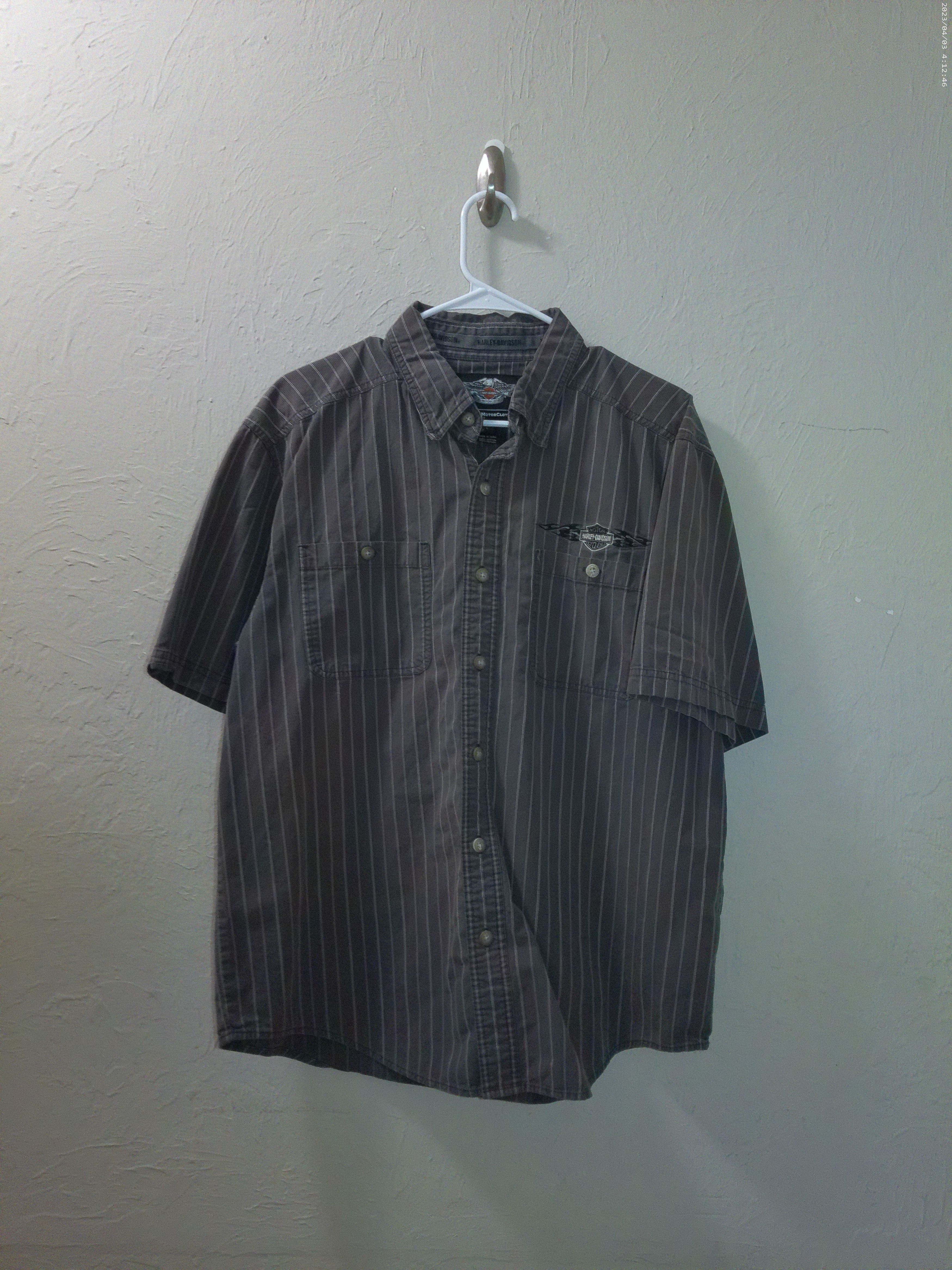 Harley Davidson Vintage Y2k Harley-Davidson Motor Wing Logo Mechanic Shirt Size US L / EU 52-54 / 3 - 1 Thumbnail