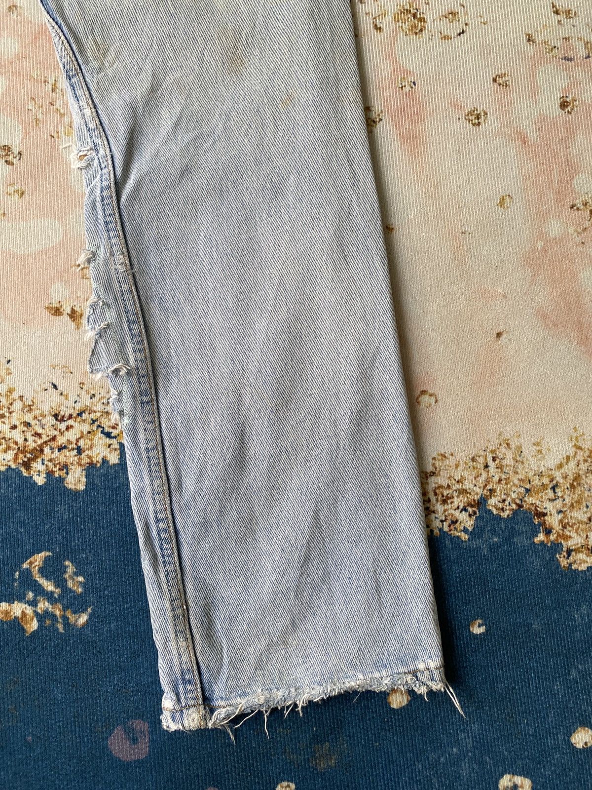 Japanese Brand 1990s - Ericho Hippie Deconstruced Distressed Design Denim Size US 32 / EU 48 - 16 Thumbnail