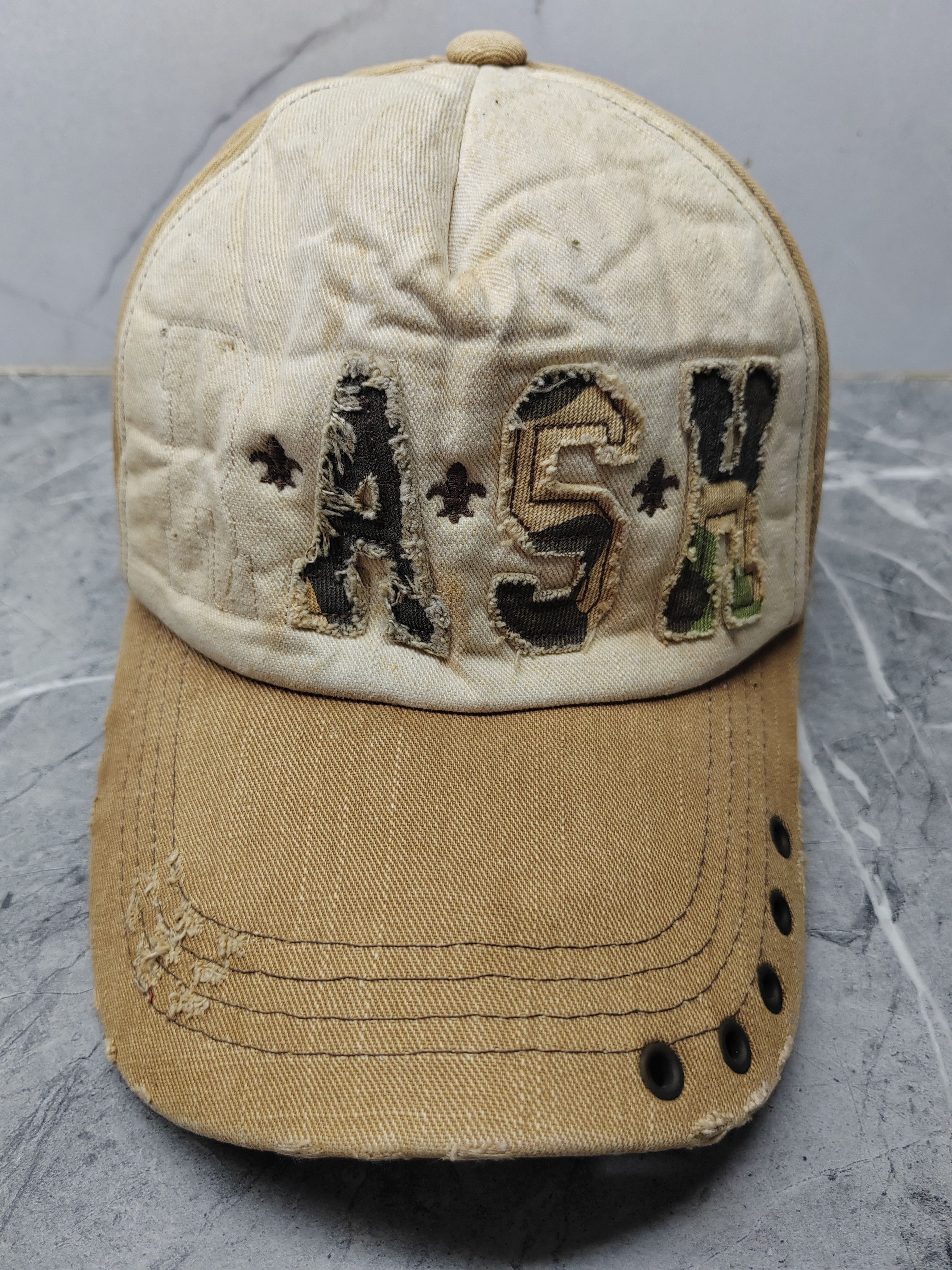 Japanese Brand Vintage Rash Distressed Style Cap Hat Size ONE SIZE - 2 Thumbnail