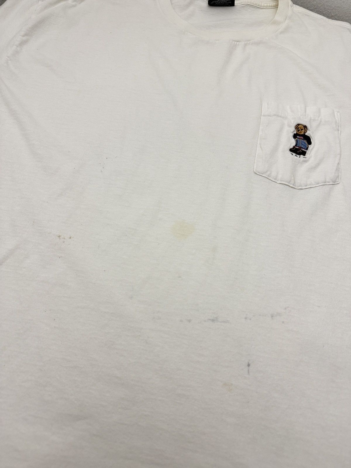 Polo Ralph Lauren Vintage 90s Polo Ralph Lauren Polo Bear Pocket Tee XL USA Size US XL / EU 56 / 4 - 7 Thumbnail
