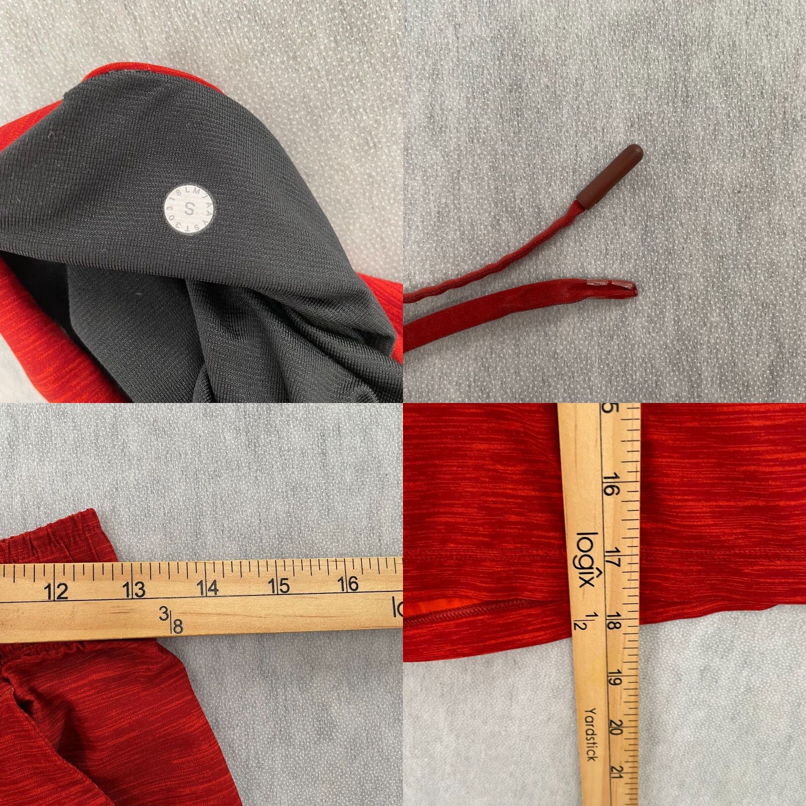 Lululemon VINTAGE Not Applicable Lululemon Shorts Mens Small Activewear Gym Running Casual S Red Pace Breaker Size US 29 - 8 Thumbnail
