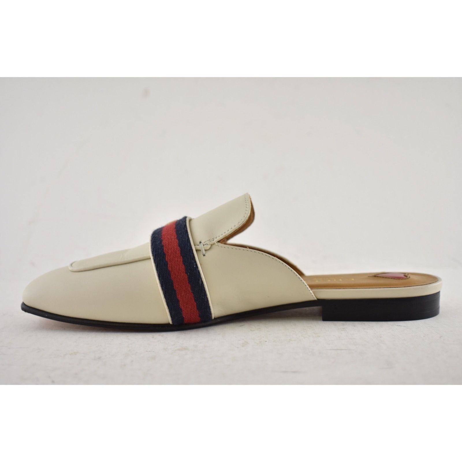 Gucci White Gold GG Slide Loafer Mule Slipper Backless Flats 36.5 Size US 6.5 / IT 36.5 - 11 Thumbnail