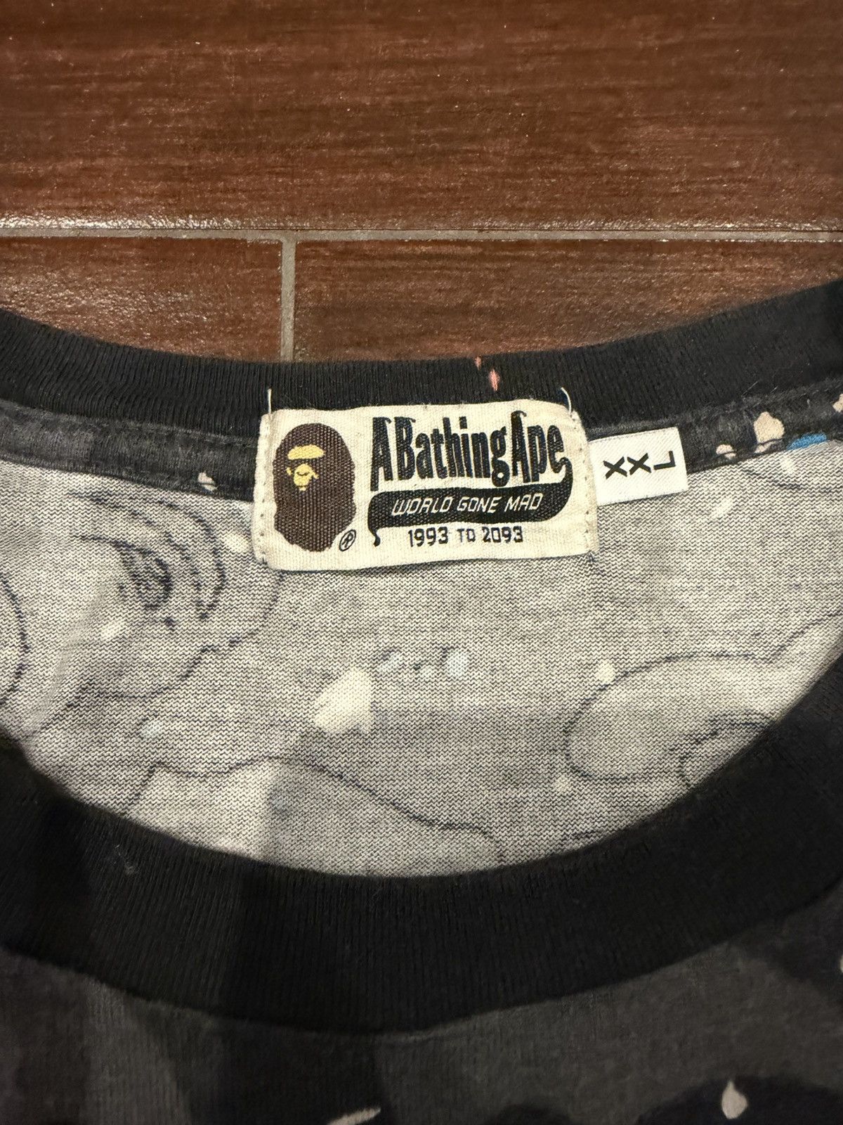 Bape BAPE Galaxy Camo Football Tee Black XXL Size US XXL / EU 58 / 5 - 3 Thumbnail