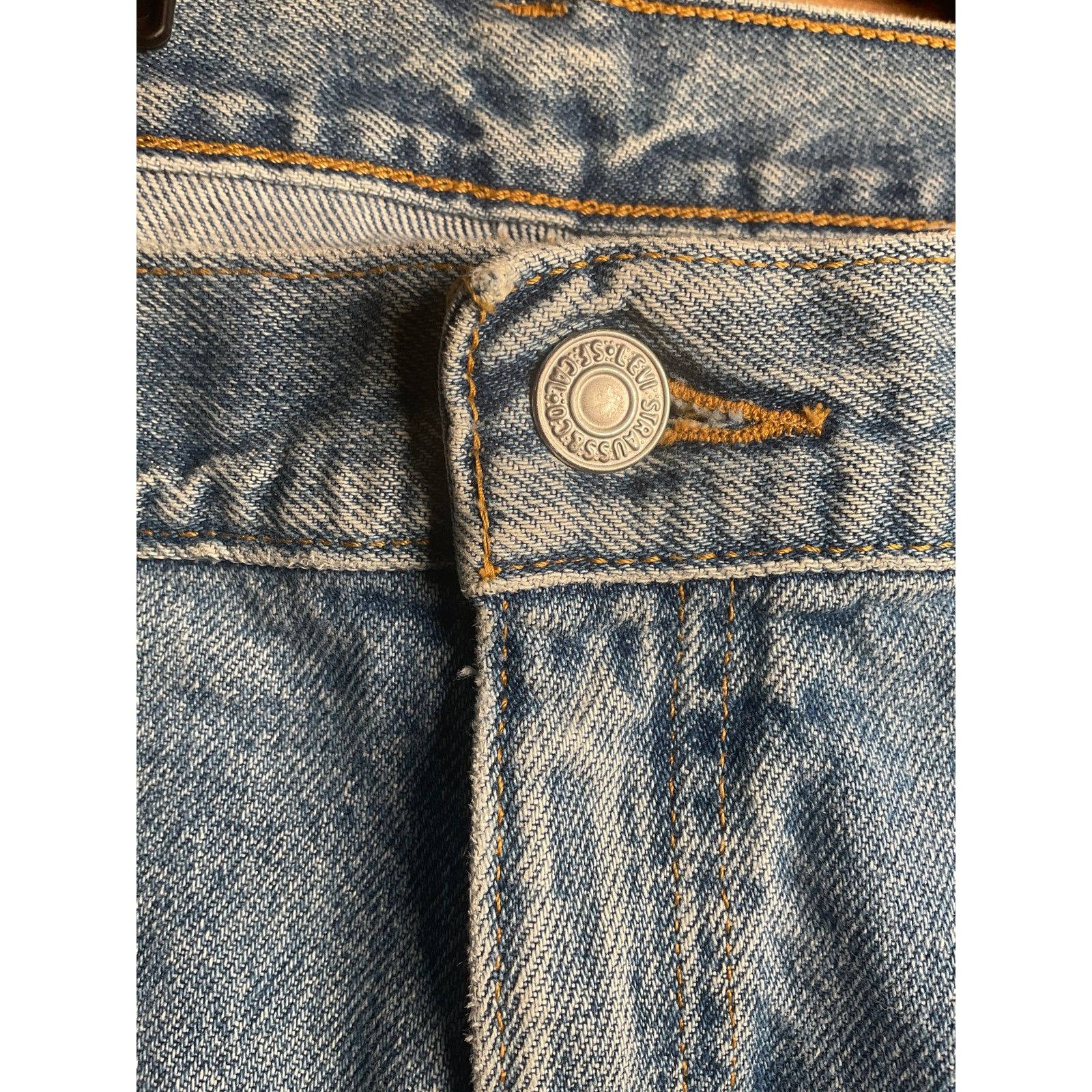 Levi's Vtg 90s Womens Levi's 550 Relaxed Fit Tapered Leg Sz 16 Moms Size 33" - 7 Thumbnail