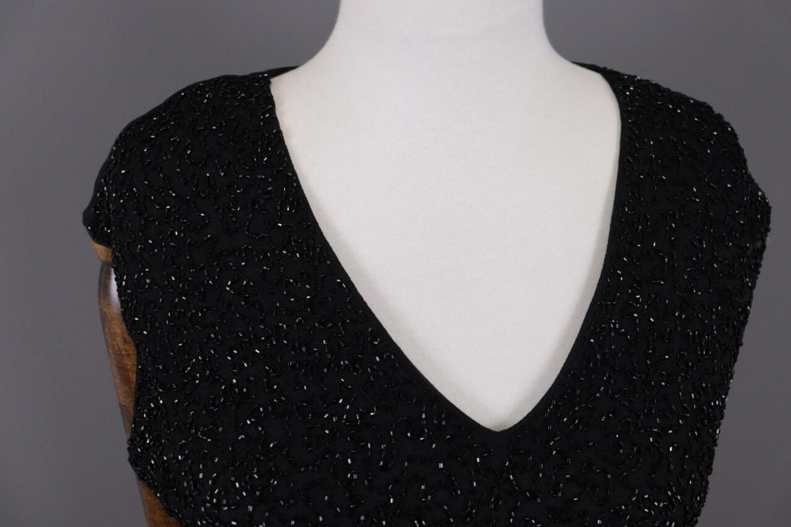 Lauren Ralph Lauren Lauren Ralph Lauren Black Top Summer V-Neck Sleeveless Shirt Size M / US 6-8 / IT 42-44 - 2 Thumbnail