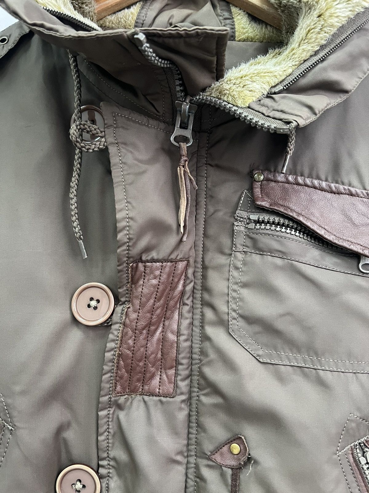 Hysteric Glamour × If Six Was Nine 2000s Avant Garde If Six Was Nine Style Jacket fur Hood 90s Size US M / EU 48-50 / 2 - 12 Thumbnail