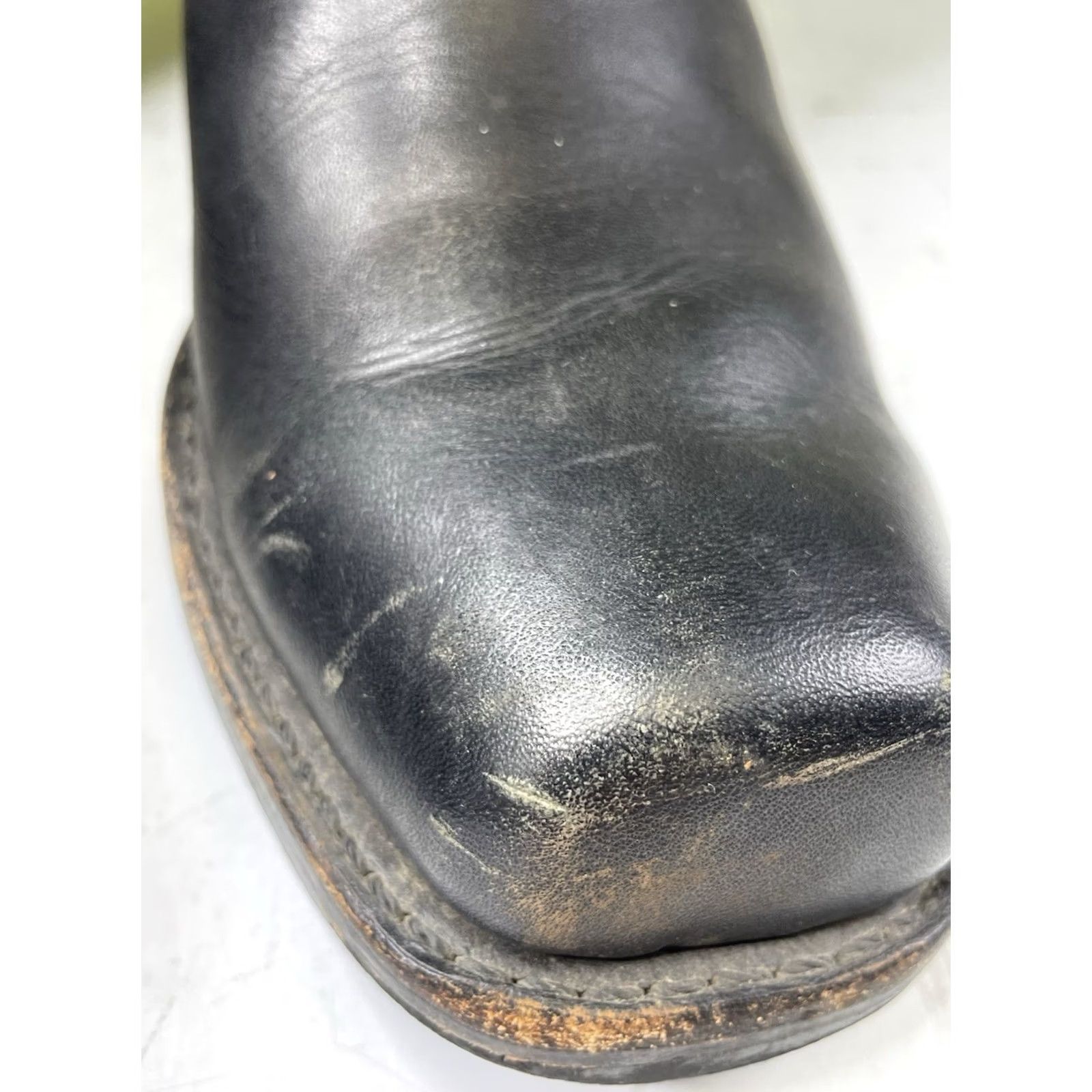 Frye Frye Men's Black Leather Motorcycle Boots Square Toe Size 13 M Gaucho Size US 13 / EU 46 - 7 Thumbnail