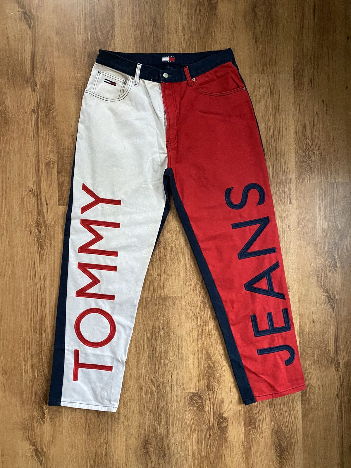 Vintage Embroidered Big Logo Tommy Jeans Pants