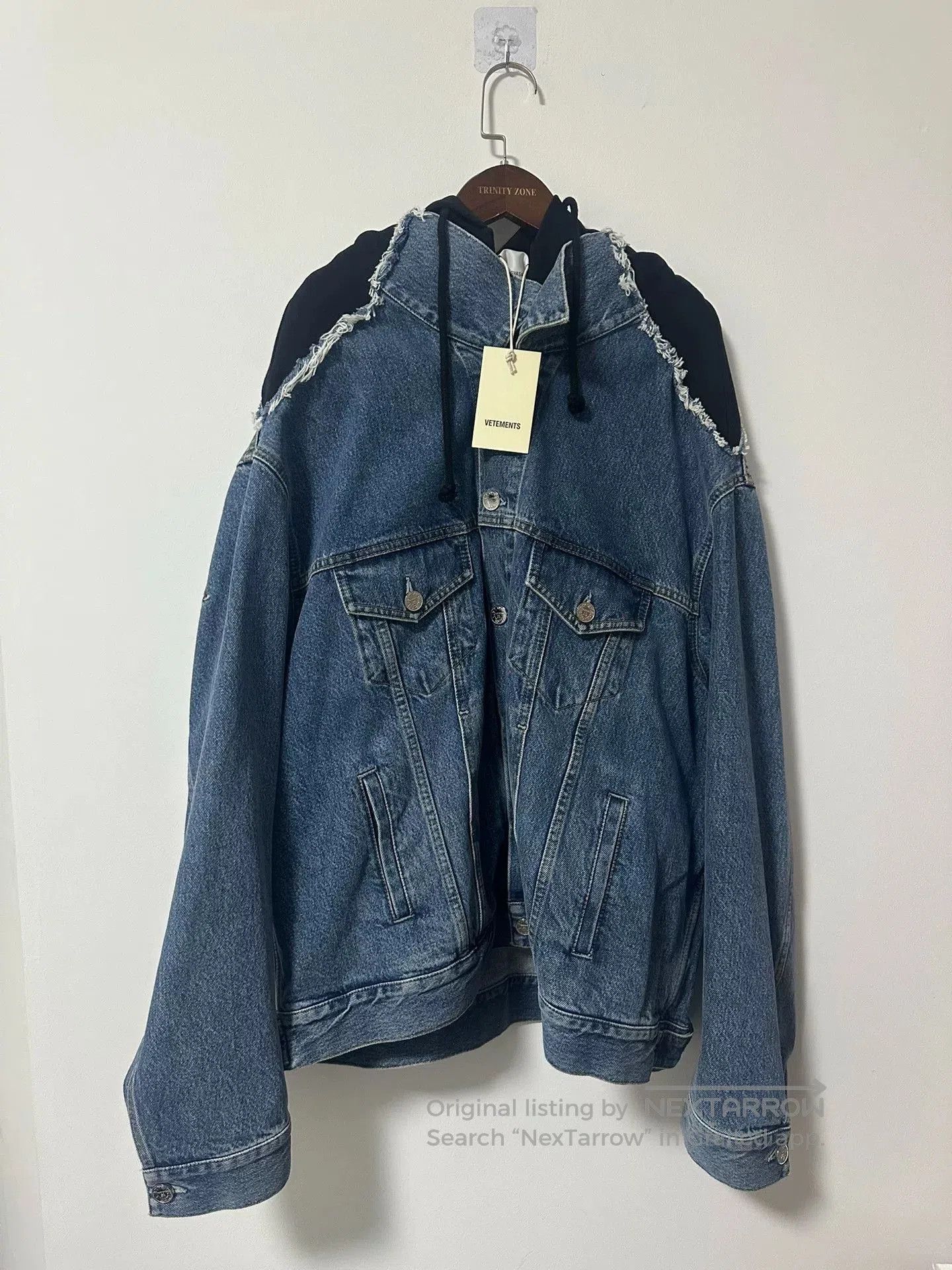 Vetements vetements 2020aw denim hooded jacket. Size US S / EU 44-46 / 1 - 1 Thumbnail