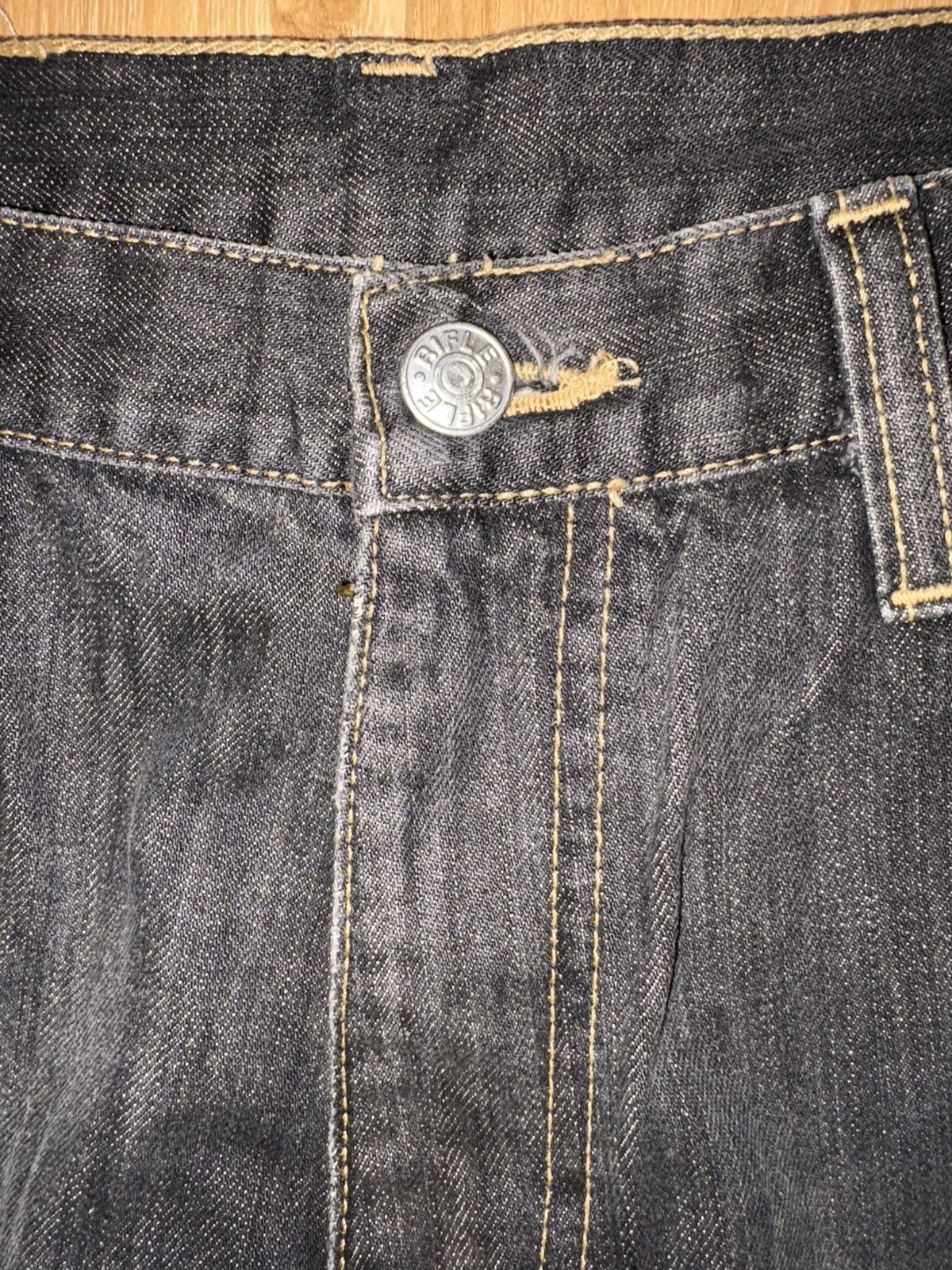 Japanese Brand Rifle Reconstructed Patchwork Jeans Orta Anadolu Denim 32x32 Size US 32 / EU 48 - 6 Thumbnail