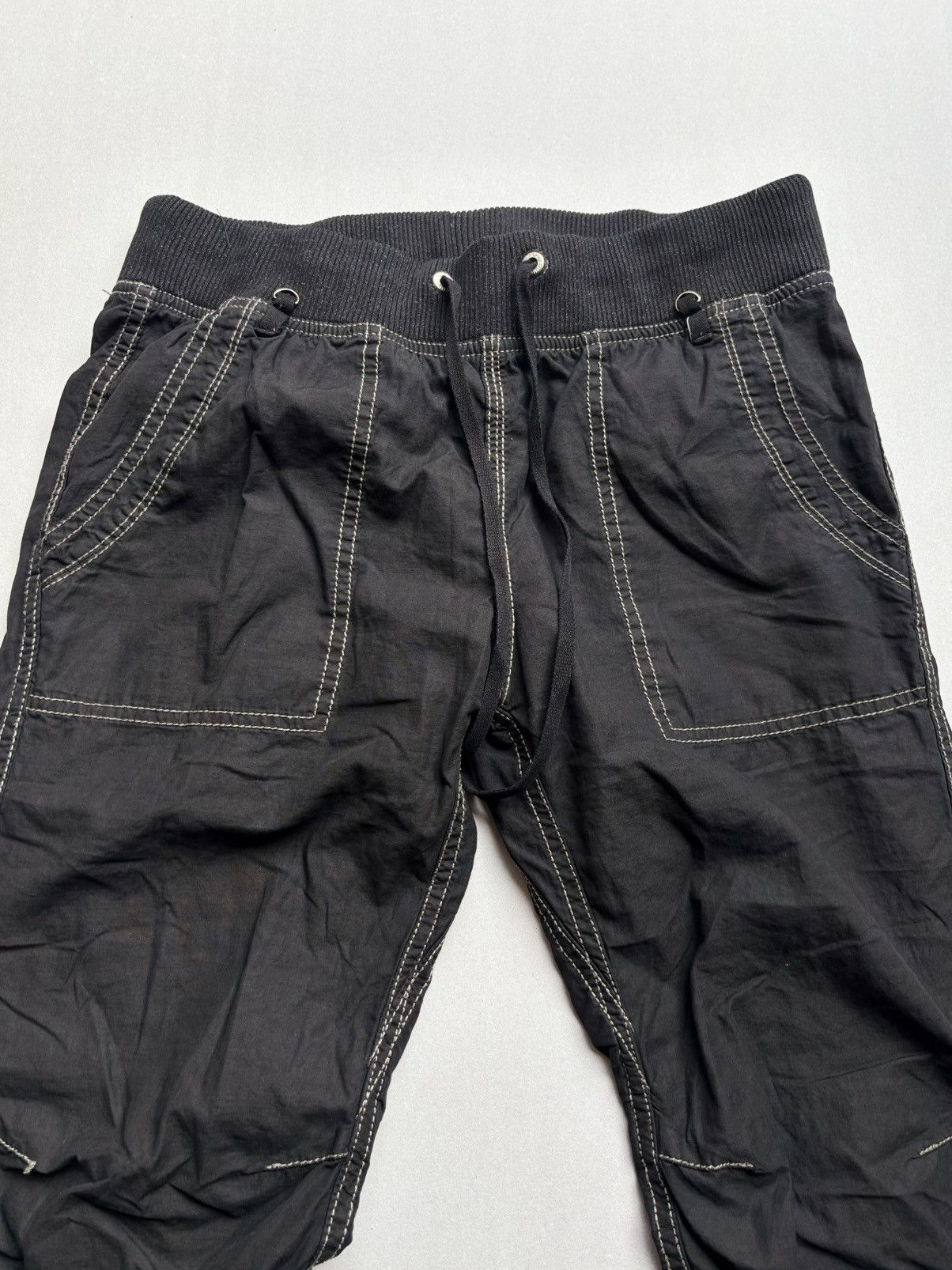If Six Was Nine GOA drawstring flare pants - dyed black Size US 28 / EU 44 - 2 Thumbnail