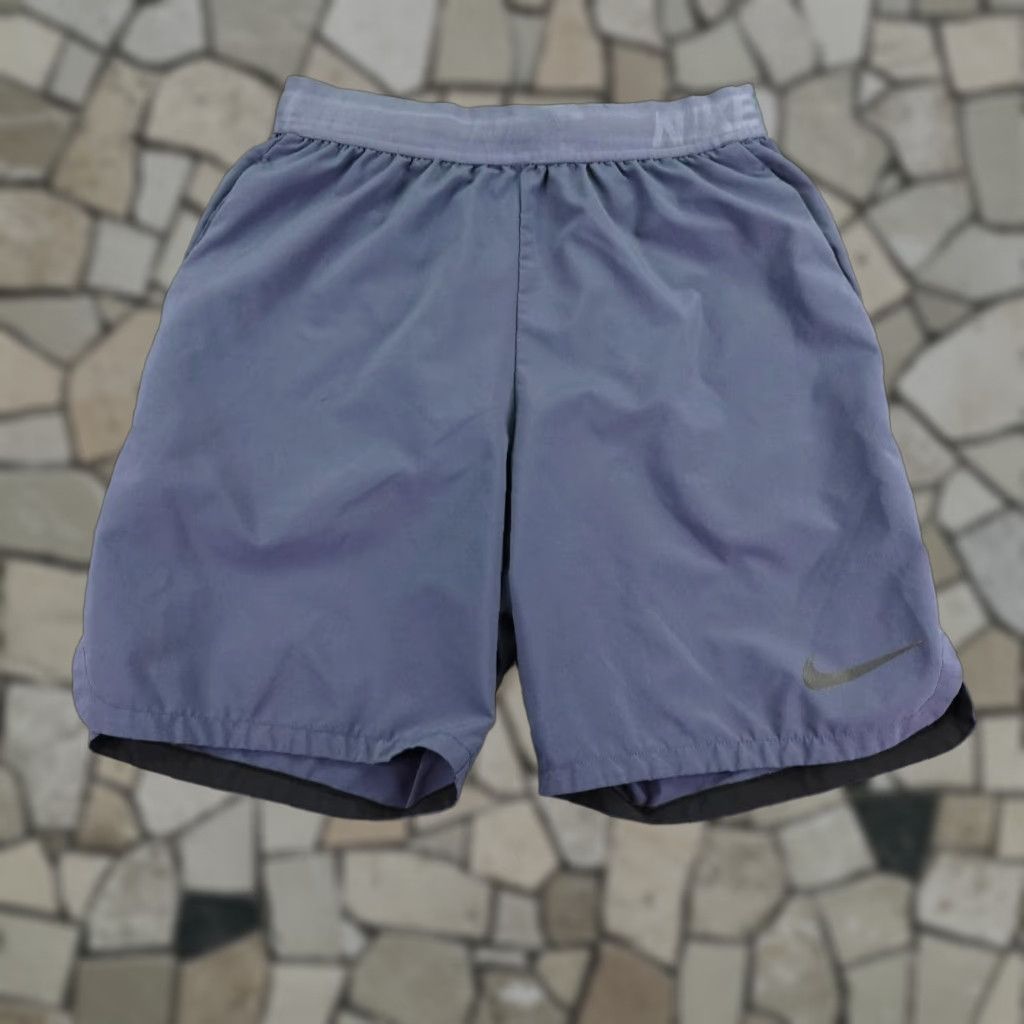 Nike Nike Shorts Mens Small Blue Gray Training Flex Athletic Workout Gym Performance Size US 26 / EU 42 - 1 Thumbnail