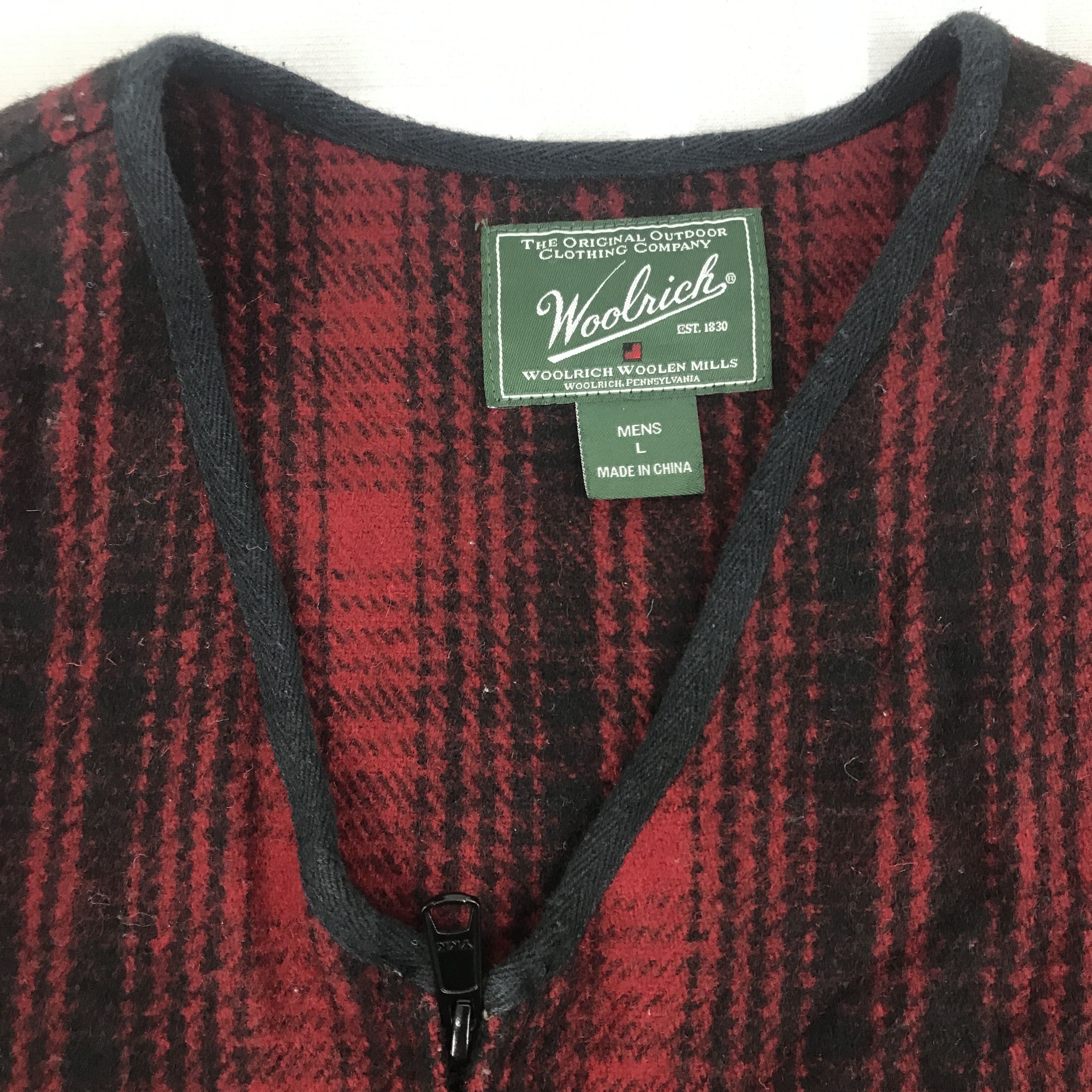 Japanese Brand × Vintage × Woolrich Woolen Mills Vintage Woolrich wool zipper Vest Size US L / EU 52-54 / 3 - 7 Thumbnail