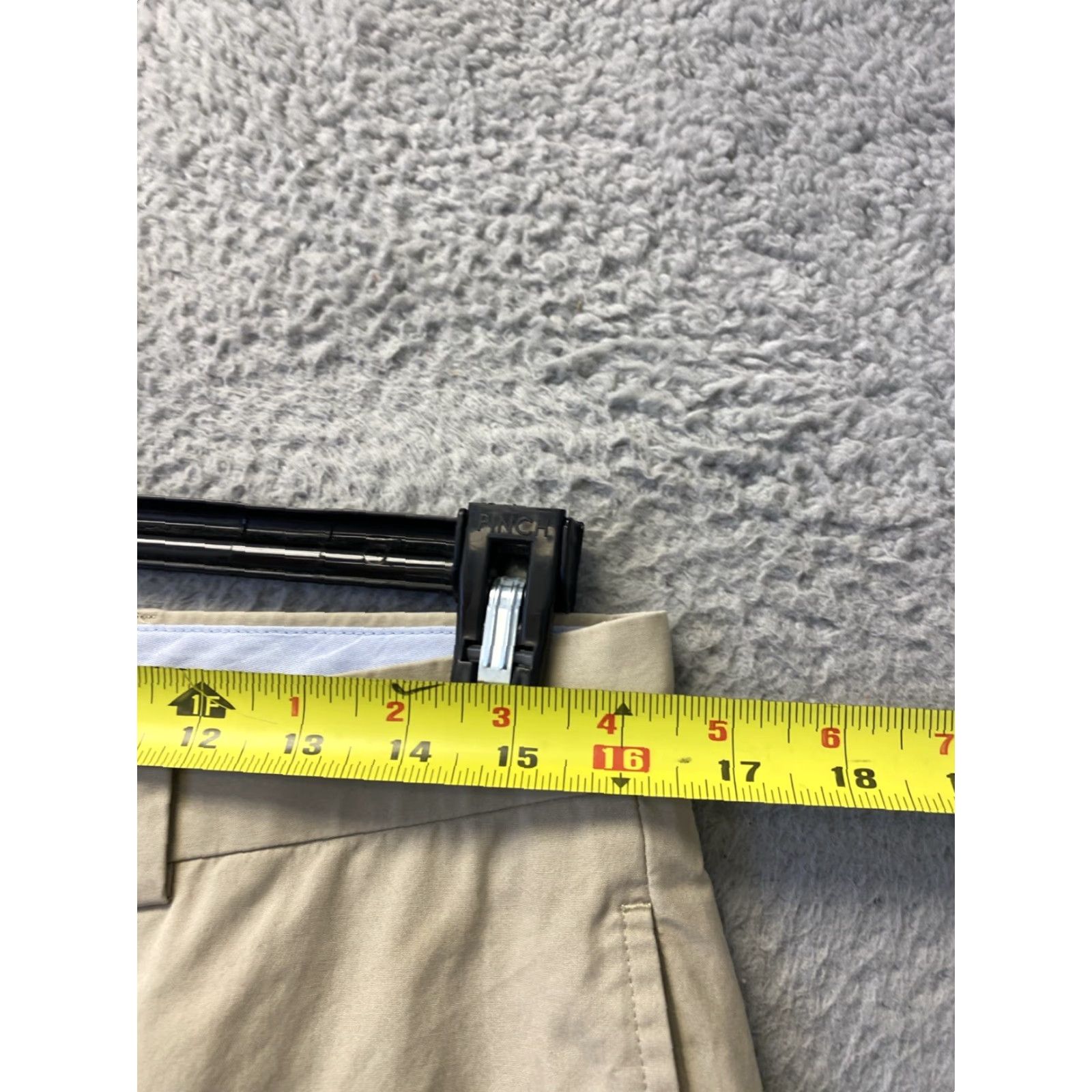 Brooks Brothers BROOKS BROTHERS Men's Chino Pants 33W 30L Tan Cotton Blend Regular Fit Size US 33 - 4 Thumbnail
