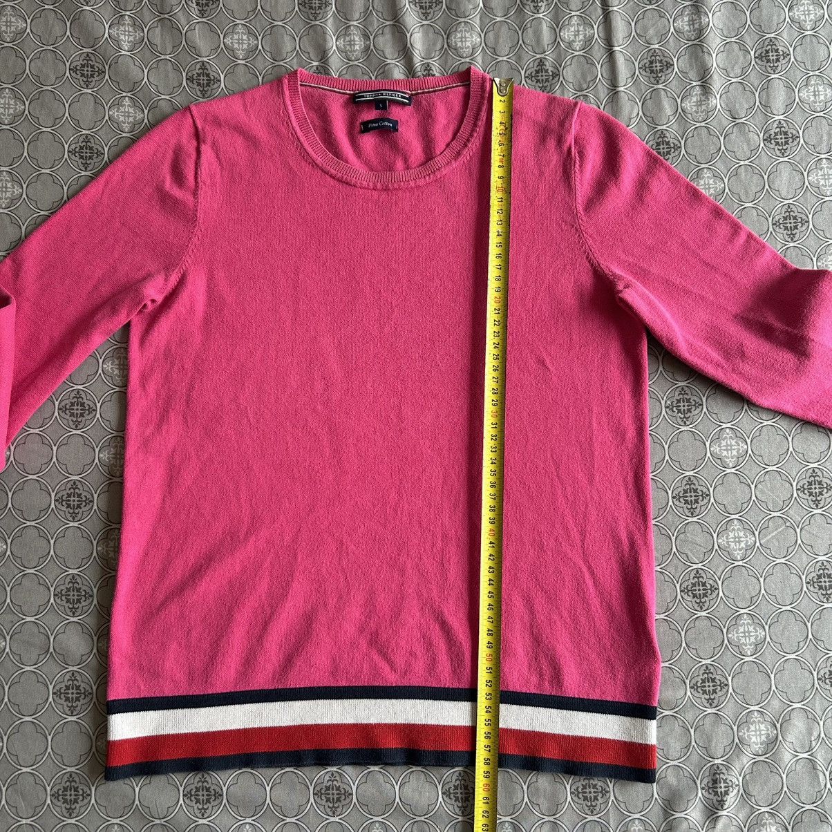 Tommy Hilfiger Tommy Hilfigher Sweatshirt Pima Cotton Pink Size S / US 4 / IT 40 - 7 Thumbnail