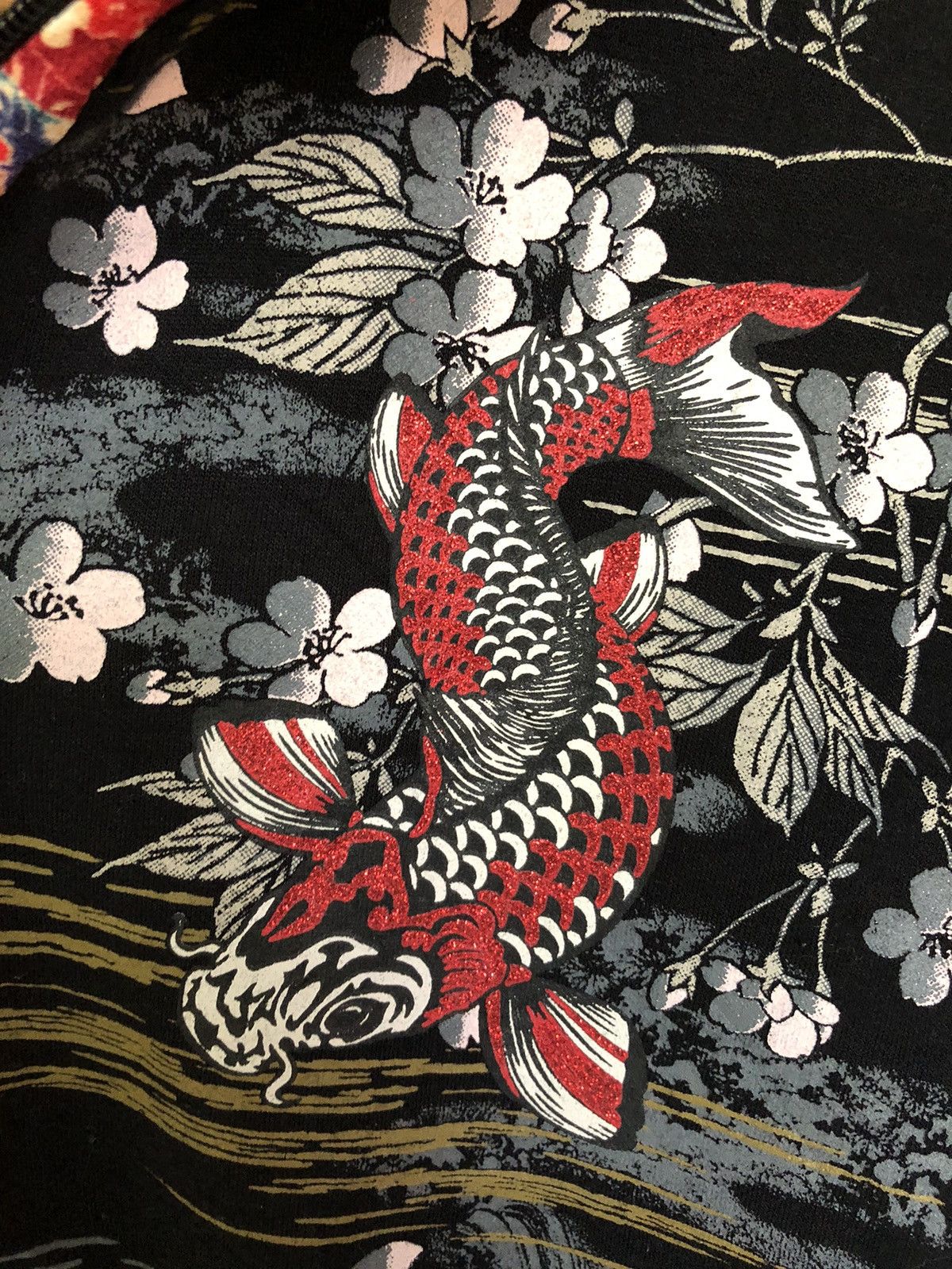 Karakuri Tamashii Vintage Sukajan Koi Fish Zipper Sweatshirt Size US M / EU 48-50 / 2 - 7 Thumbnail