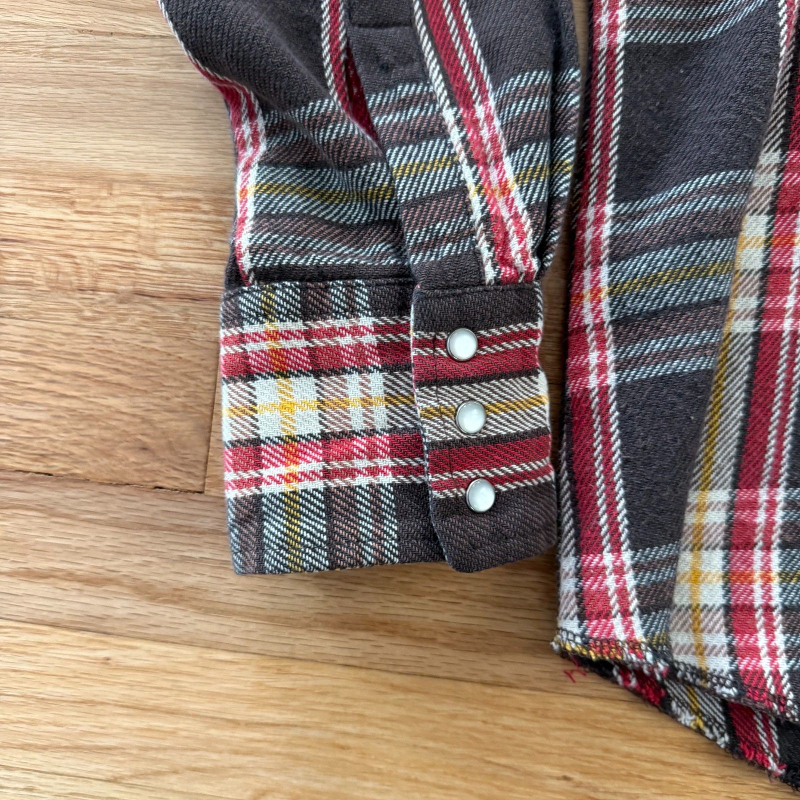 Wrangler Vintage 1990's Wrangler Western Flannel Medium Size US M / EU 48-50 / 2 - 8 Thumbnail