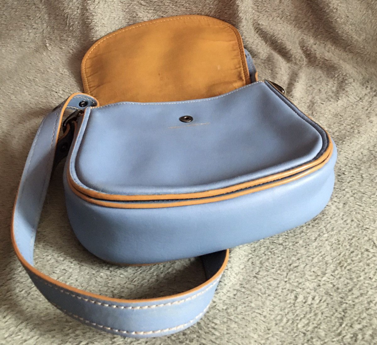Coach COACH 1941 Saddle Blue Leather Crossbody Shoulder Bag Size ONE SIZE - 6 Thumbnail
