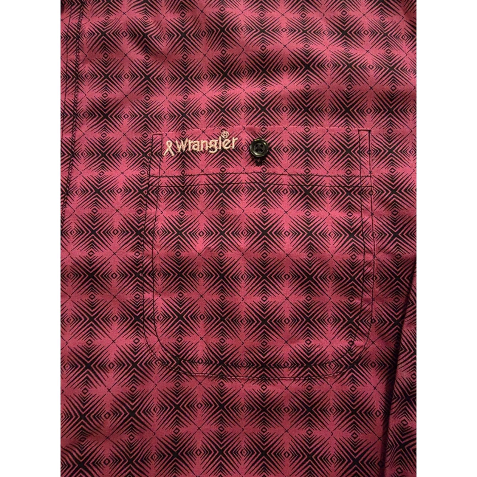 Wrangler VINTAGE Wrangler Breast Cancer Awareness Long Sleeve Button Up Shirt Pink Mens Large Size US L / EU 52-54 / 3 - 5 Thumbnail
