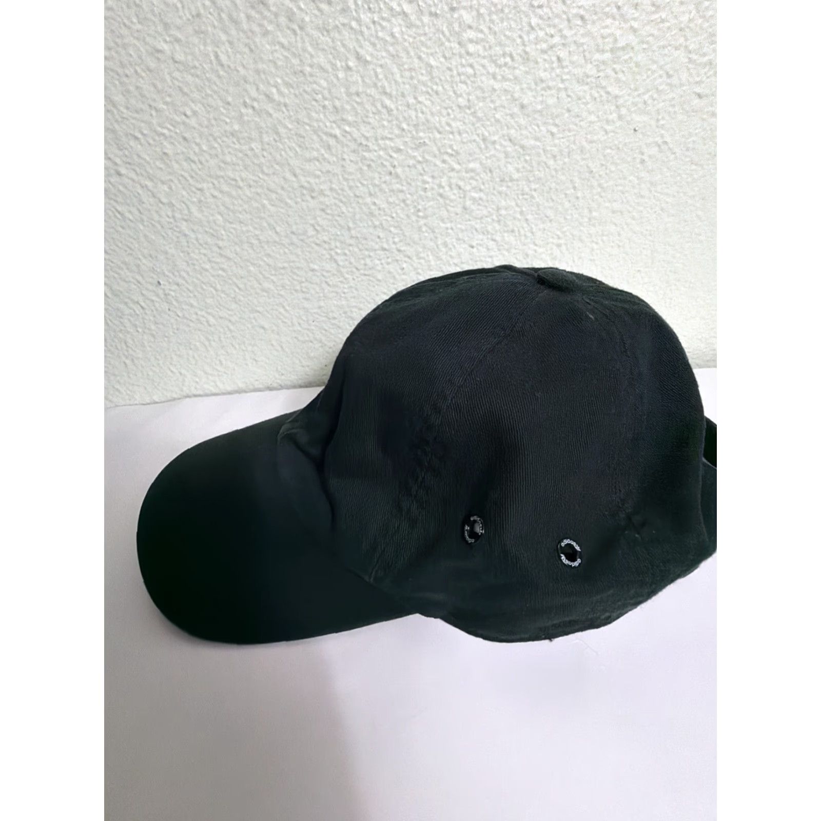 Adidas Adidas Strapback Baseball Hat Mini Logo Black White Trefoil Dad Hat Adjustable Men One Size Cap Size ONE SIZE - 7 Thumbnail