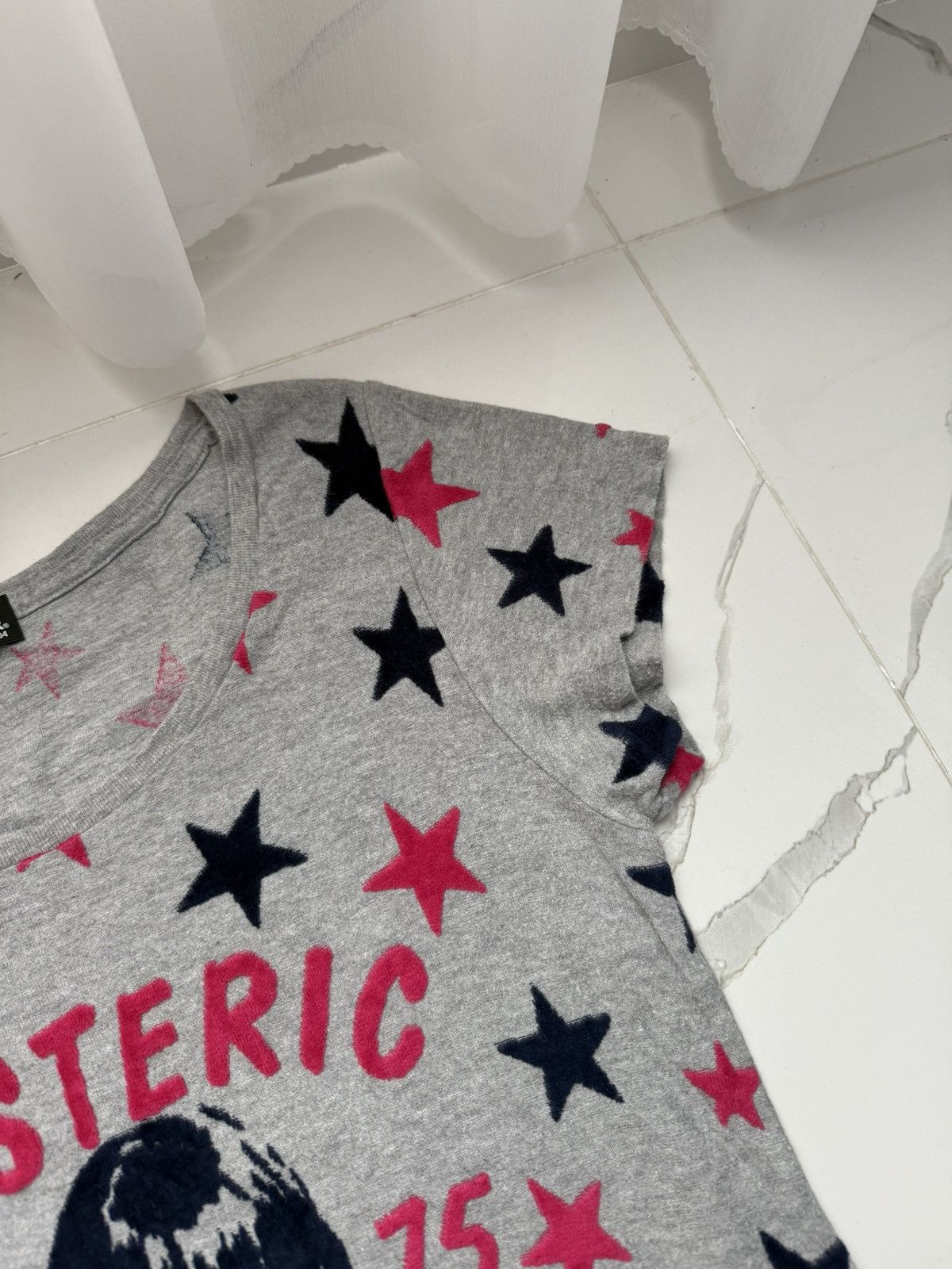 Hysteric Glamour HYSTERIC GLAMOUR SUPER FUZZ RARE STAR 75 Y2K TEE VINTAGE Size S / US 4 / IT 40 - 3 Thumbnail