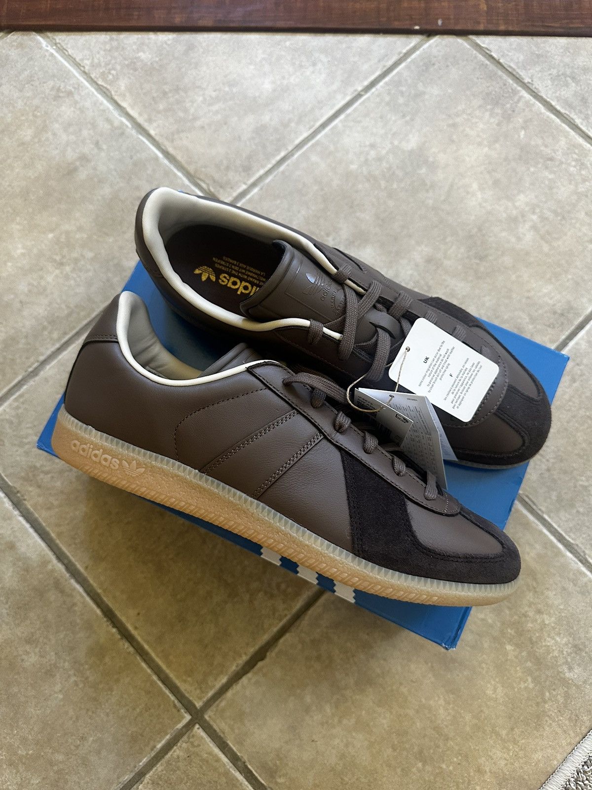 image of Adidas x Size? Bw Army Trainer Shoes in Brown, Men's (Size 11)
