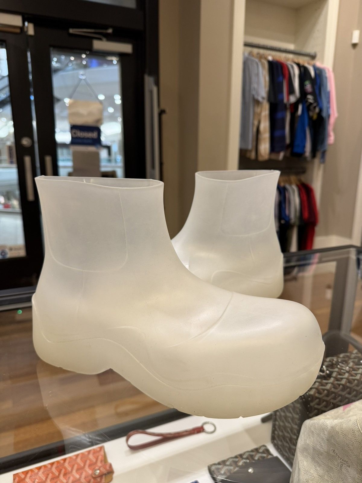 Bottega Veneta Bottega Veneta Transparent Rubber Ankle Boot Size US 10 / EU 43 - 4 Thumbnail