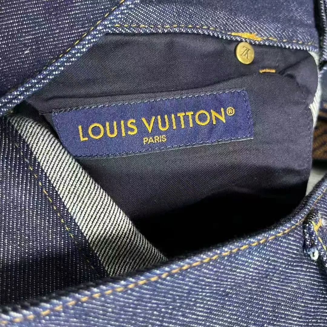 Louis Vuitton Louis Vuitton Blue Logo Flared Jeans Size US 32 / EU 48 - 2 Thumbnail