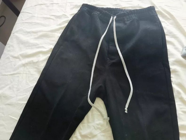 Rick Owens Rick Owens Black Drawstring Casual Pants - dmc Size US 30 / EU 46 - 1 Thumbnail