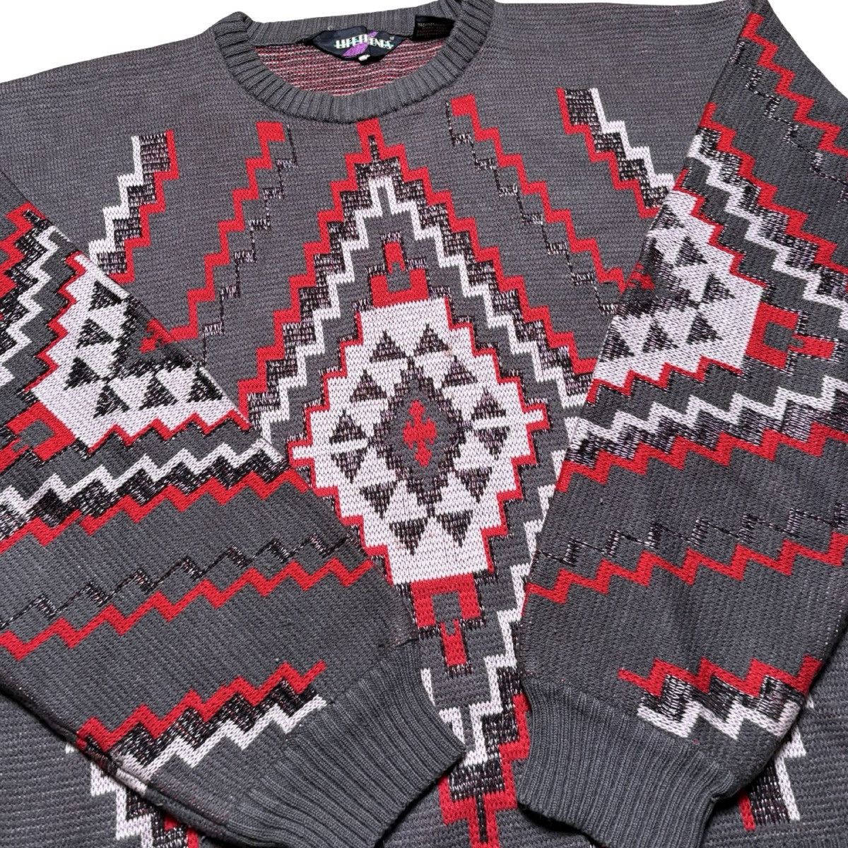 Other Vintage Aztec Southwestern Acrylic Knit Sweater Men's L Boxy Size US L / EU 52-54 / 3 - 6 Thumbnail