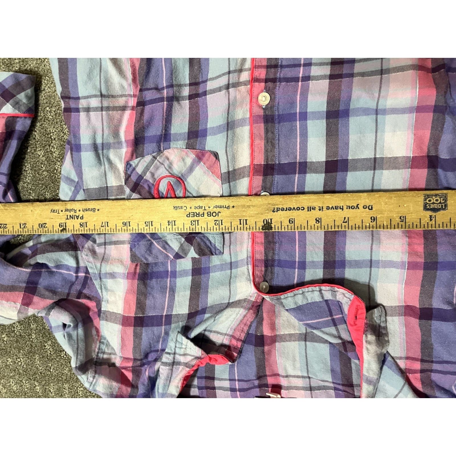Victoria's Secret Victoria's Secret Pajama Top Women’s Sleepshirt Small Blue Plaid Long Sleeve Christmas Holiday Size S / US 4 / IT 40 - 5 Thumbnail