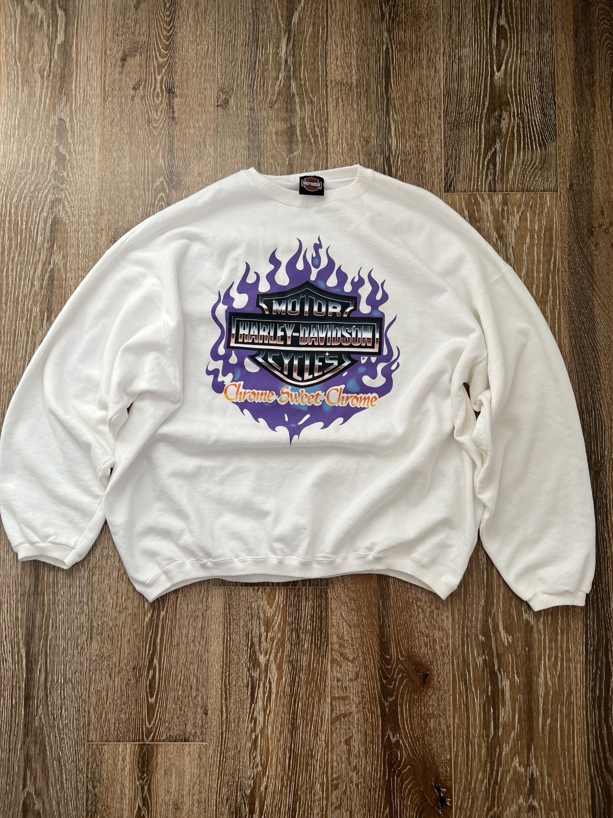 Harley Davidson Vintage harley davidson chrome sweet chrome sweater Size US XXL / EU 58 / 5 - 1 Thumbnail