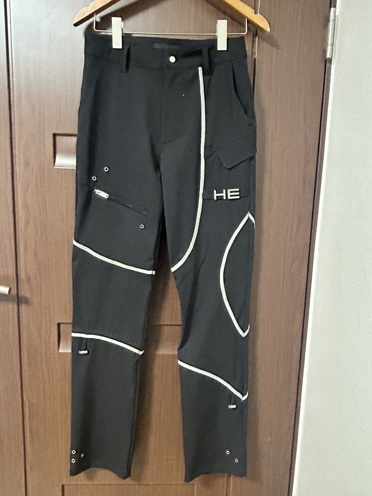 Heliot Emil Heliot Emil Black Layered Cargo Pants Size US 28 / EU 44 - 1 Thumbnail