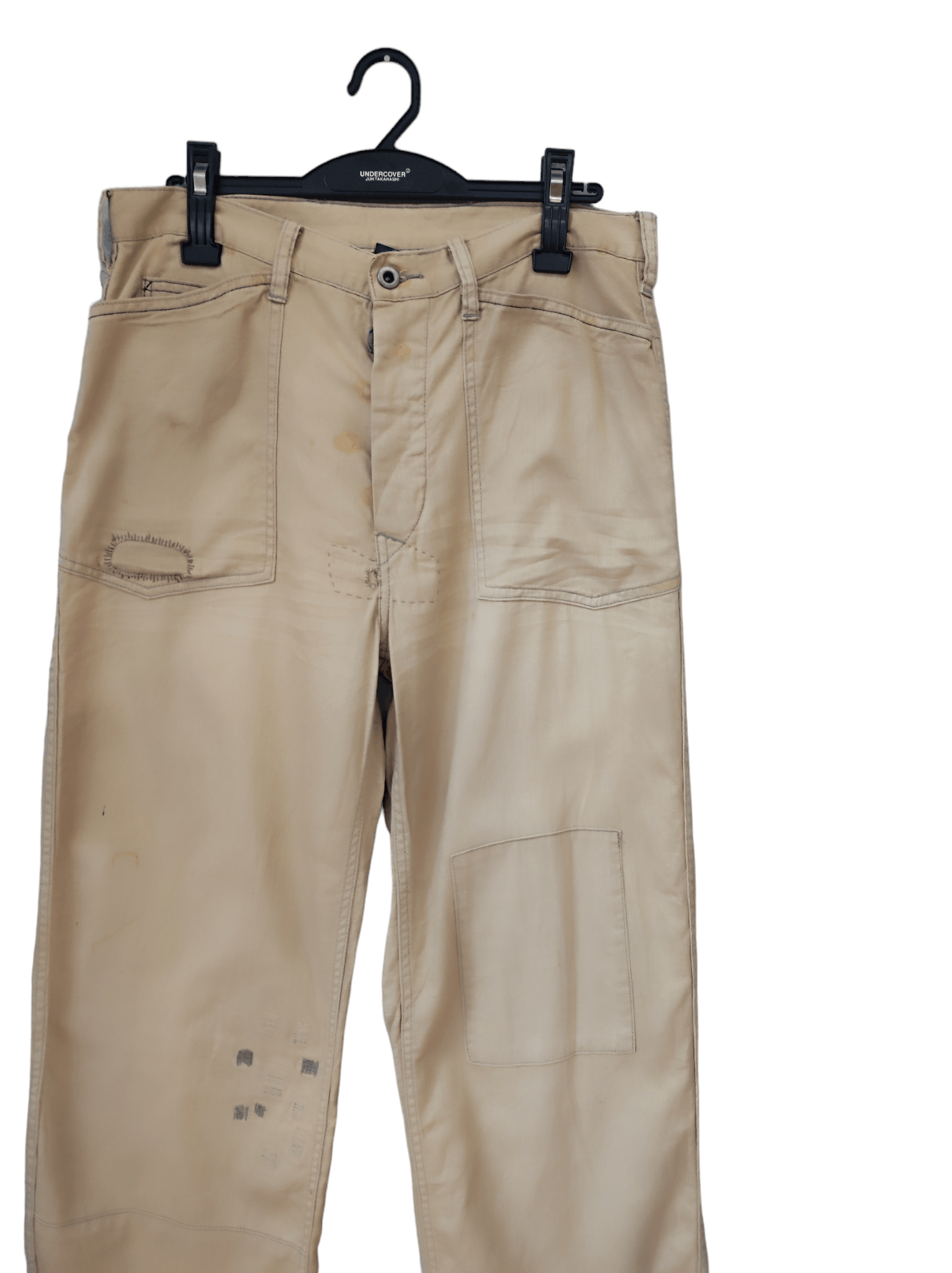 Polo Ralph Lauren × Vintage Rusty Reconstructed Easy Pants Beige buckle pants W 33 Size US 33 - 3 Thumbnail