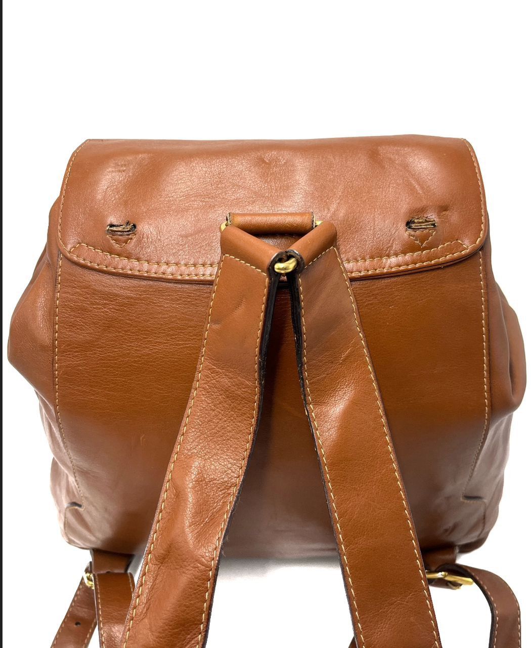 Gucci Authentic Gucci Bamboo Leather Backpack Size ONE SIZE - 10 Thumbnail