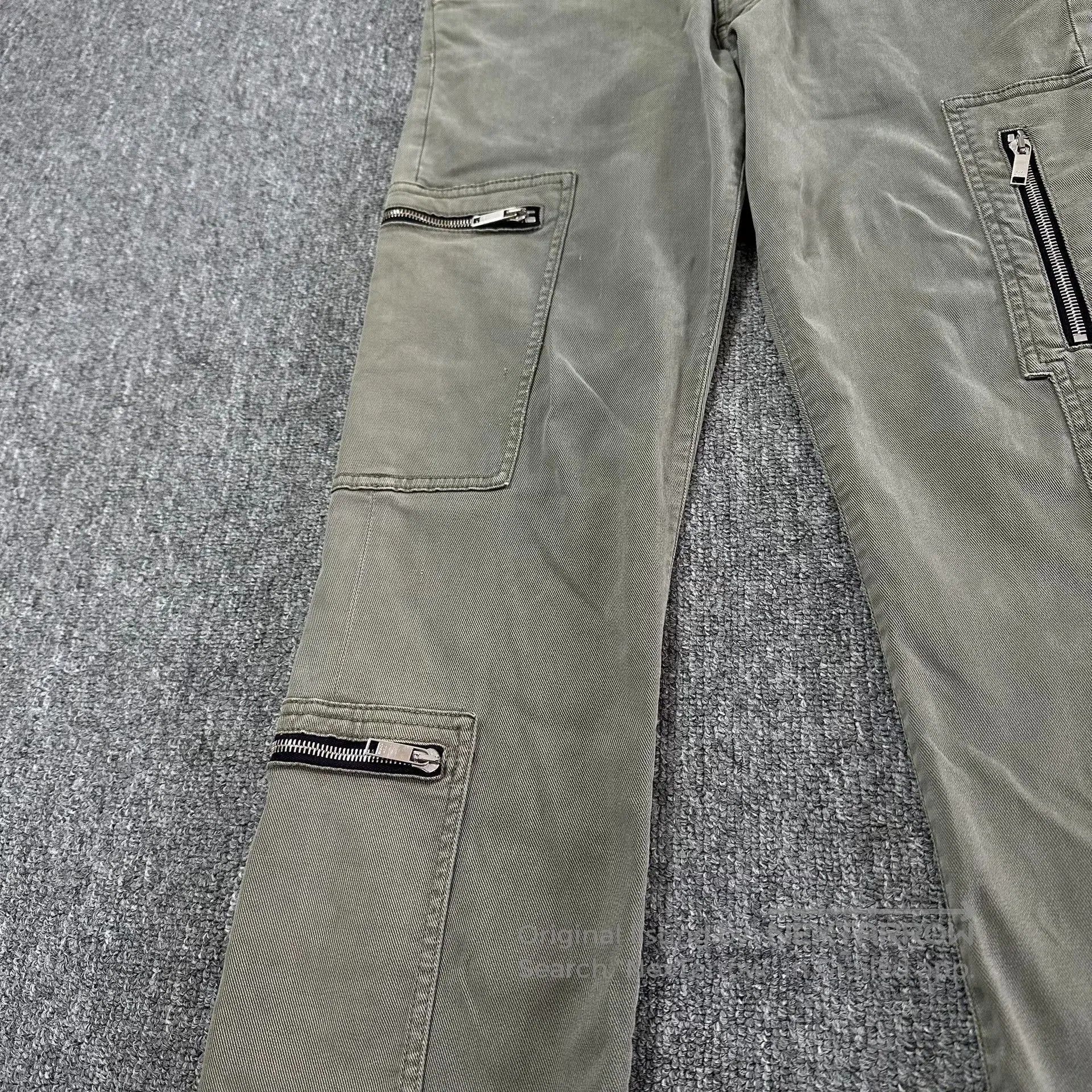 Dior Dior Military Green Multi-Zipper Cargo Pants. Size US 31 - 4 Thumbnail