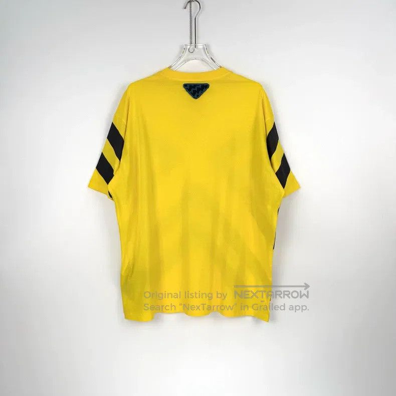 Prada Prada Yellow and black printed woollen triangle short slee Size US S / EU 44-46 / 1 - 4 Thumbnail