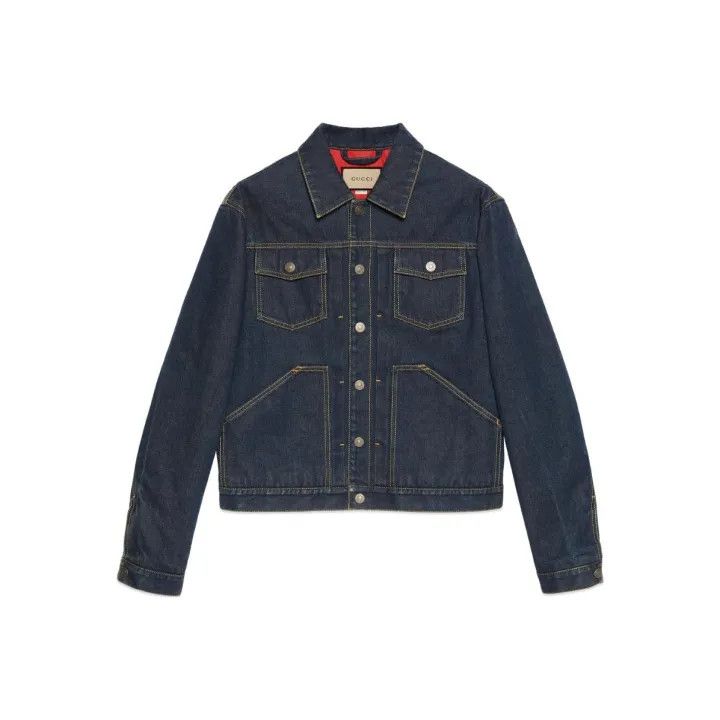Gucci Gucci Denim Long Sleeve Jacket for Men Size US M / EU 48-50 / 2 - 1 Thumbnail