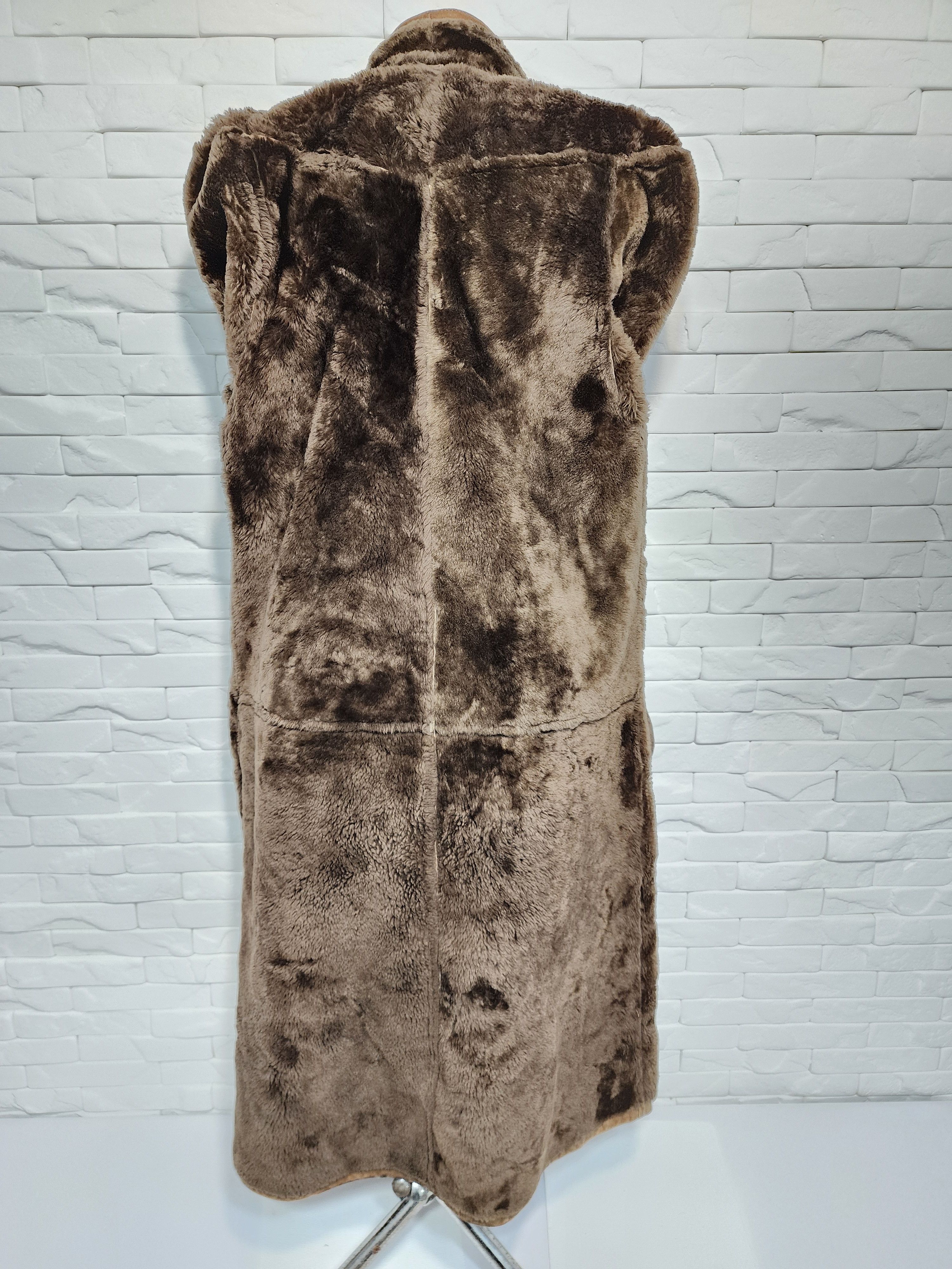 Genuine Leather Women's Brown Sheepskin Coat: Genuine Fur Size XL / US 12-14 / IT 48-50 - 7 Thumbnail