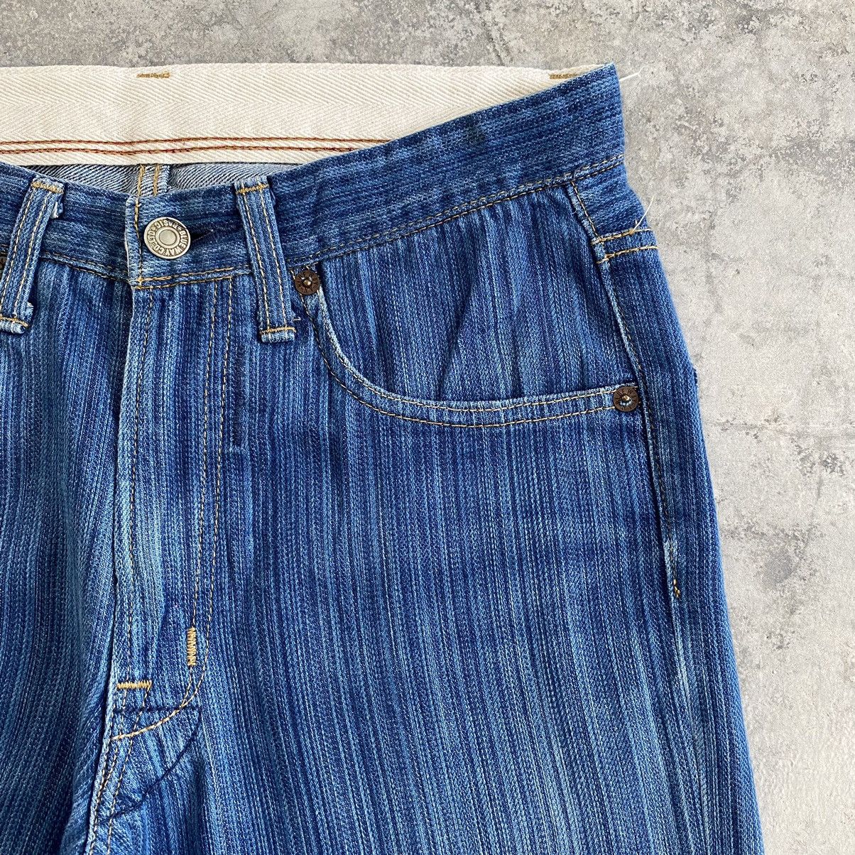 Japanese Brand Blue Way Japan Twill Striped Flared Denim Jeans Size US 28 / EU 44 - 9 Thumbnail