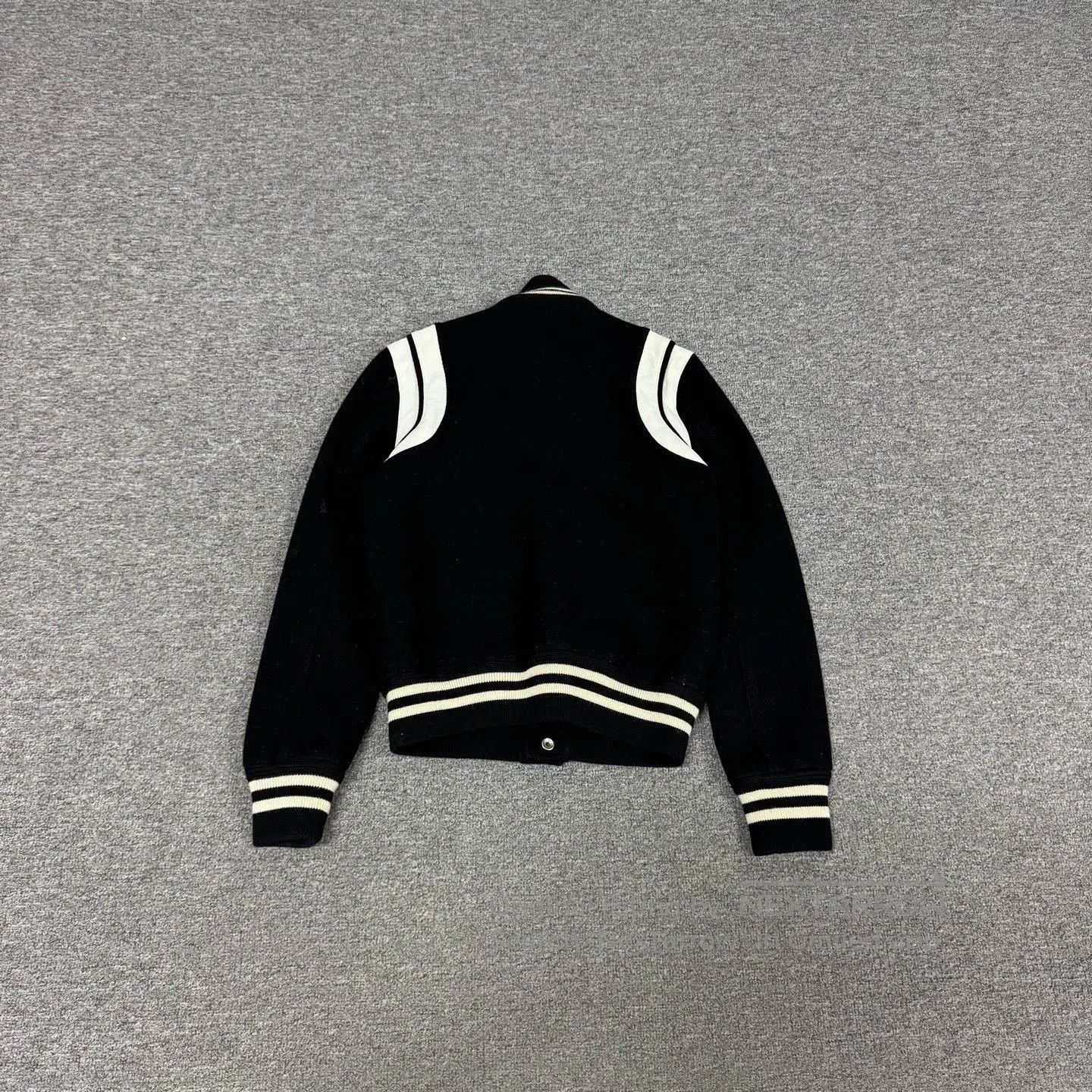 Saint Laurent Paris Saint Laurent Black White Varsity Jacket. Size US M / EU 48-50 / 2 - 2 Thumbnail