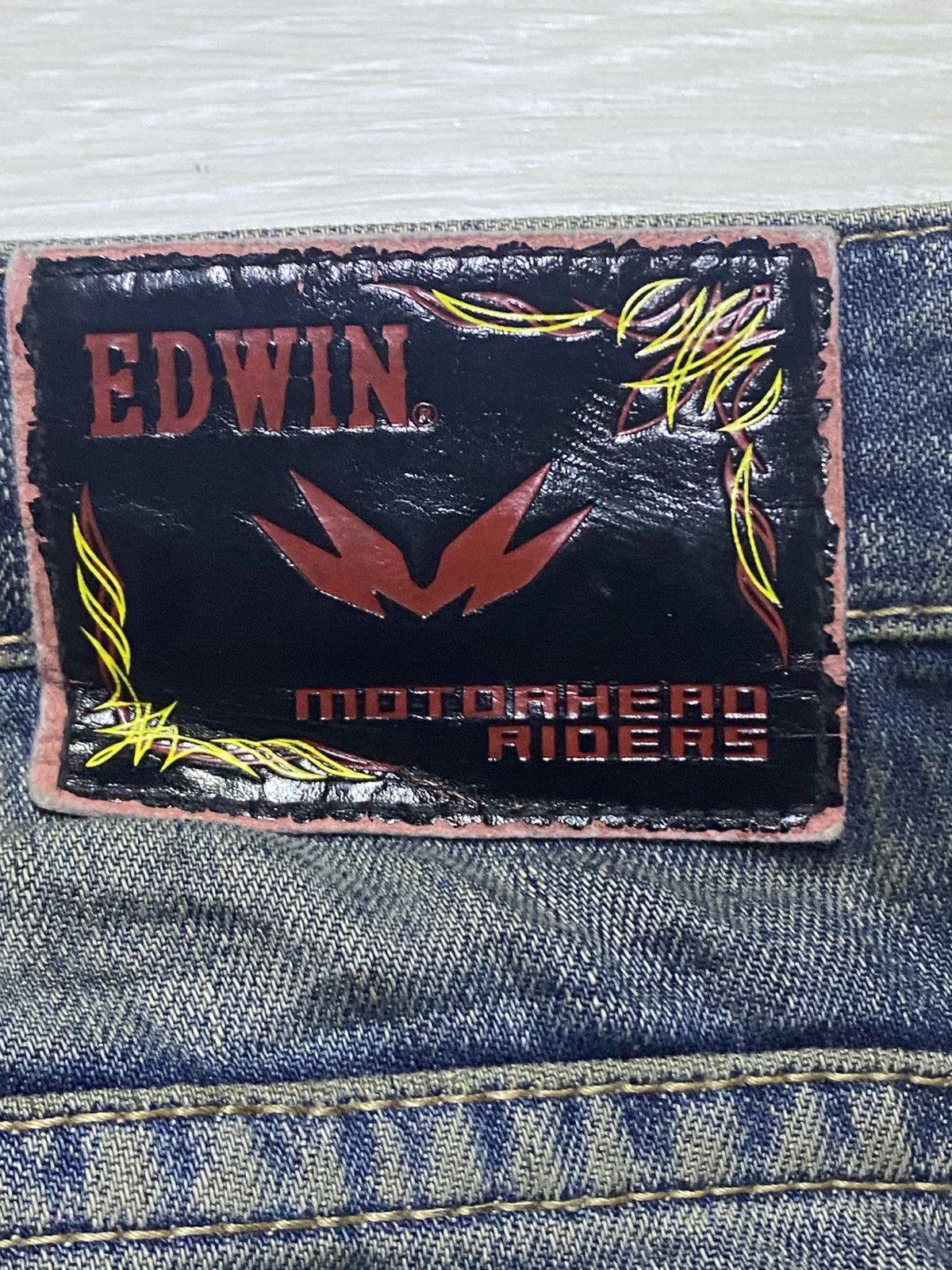 Edwin Vintage Edwin Motorhead Riders Mud Wash Avant Garde Jeans Size US 32 / EU 48 - 13 Thumbnail