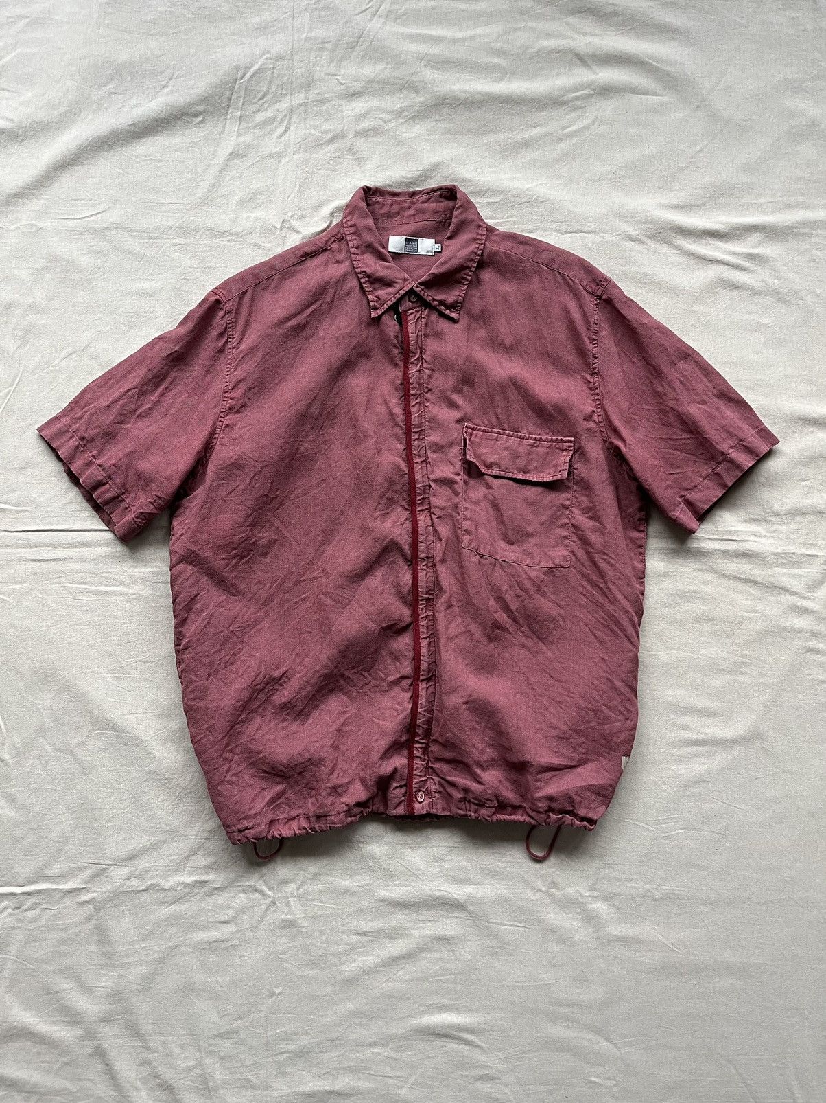 Marithe + Francois Girbaud Marithé + François Girbaud Linen Zip Shirt Size US L / EU 52-54 / 3 - 2 Thumbnail